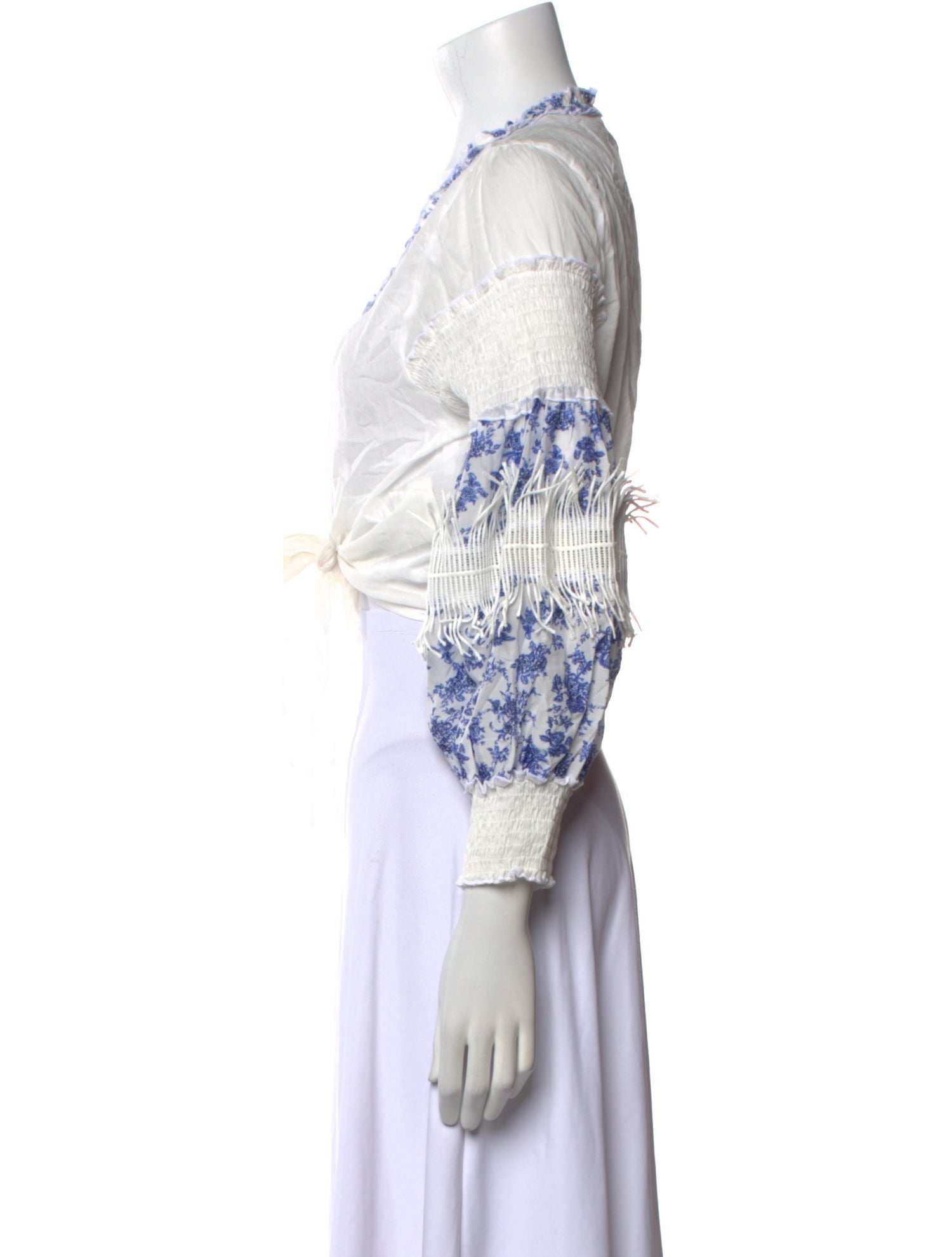 Chio Printed V-Neck Crop Top w/ Tags