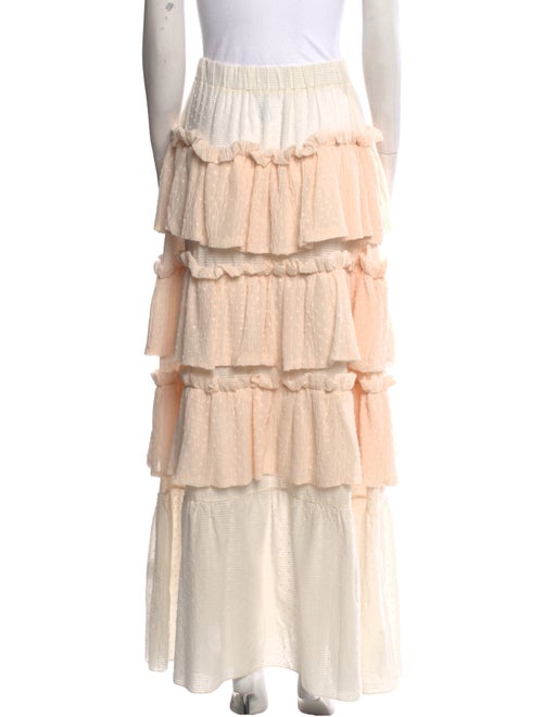 Chio Colorblock Pattern Long Skirt