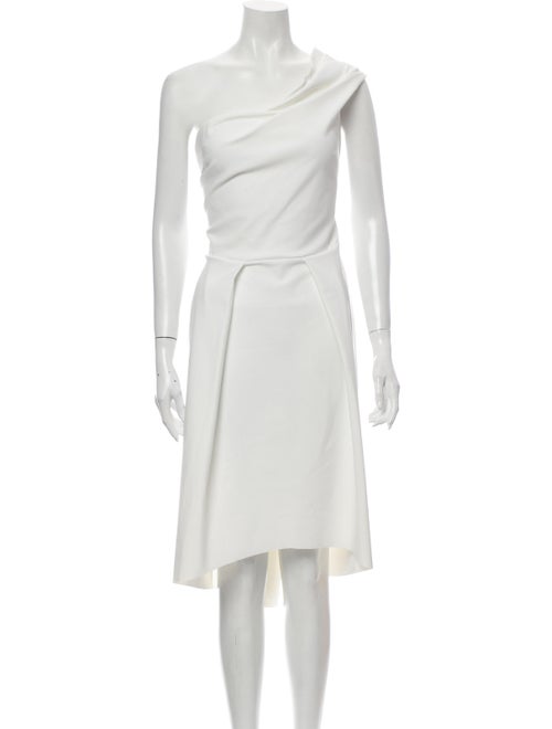 Chiara Boni One-Shoulder Midi Length Dress White