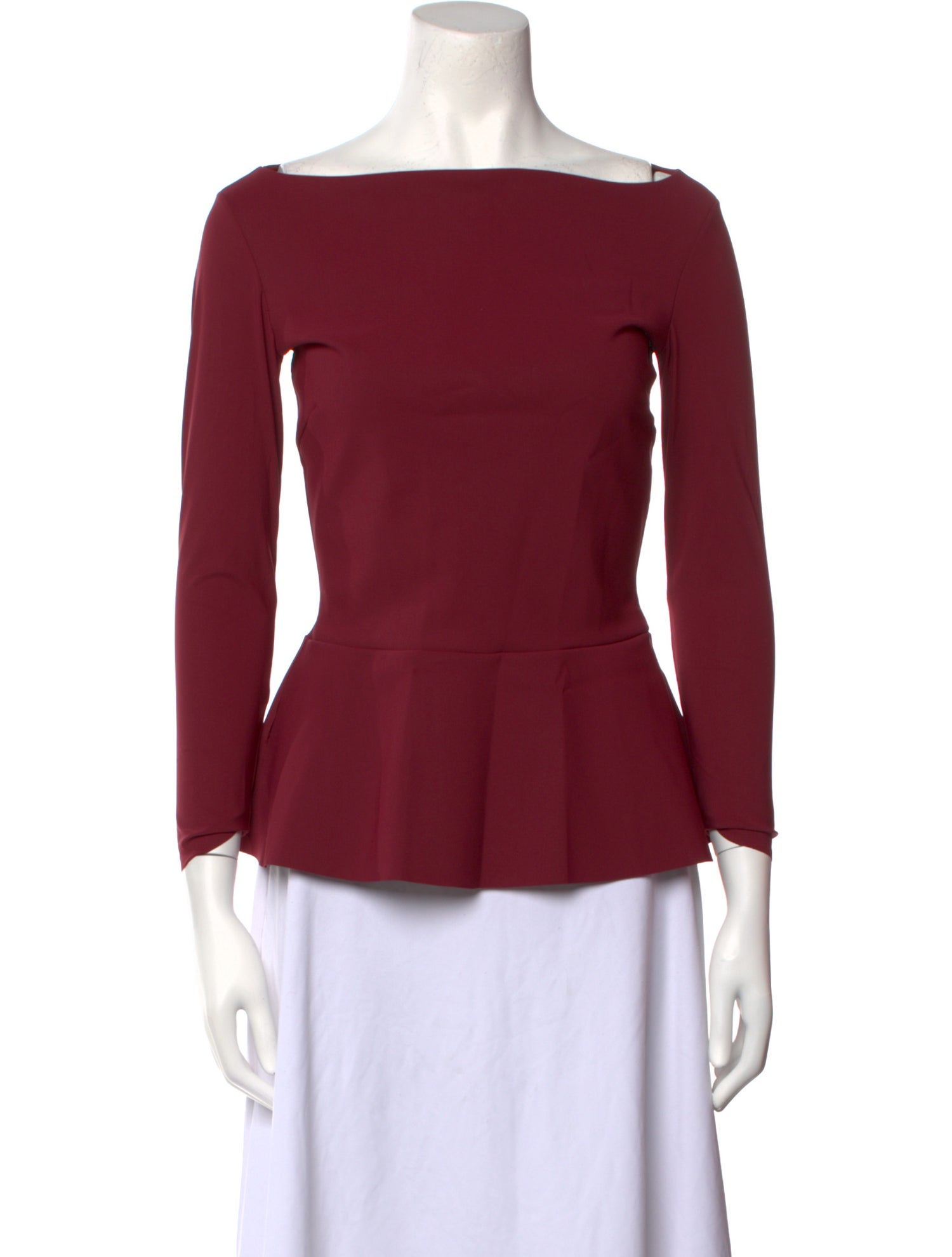 Chiara Boni Bateau Neckline Mini Dress