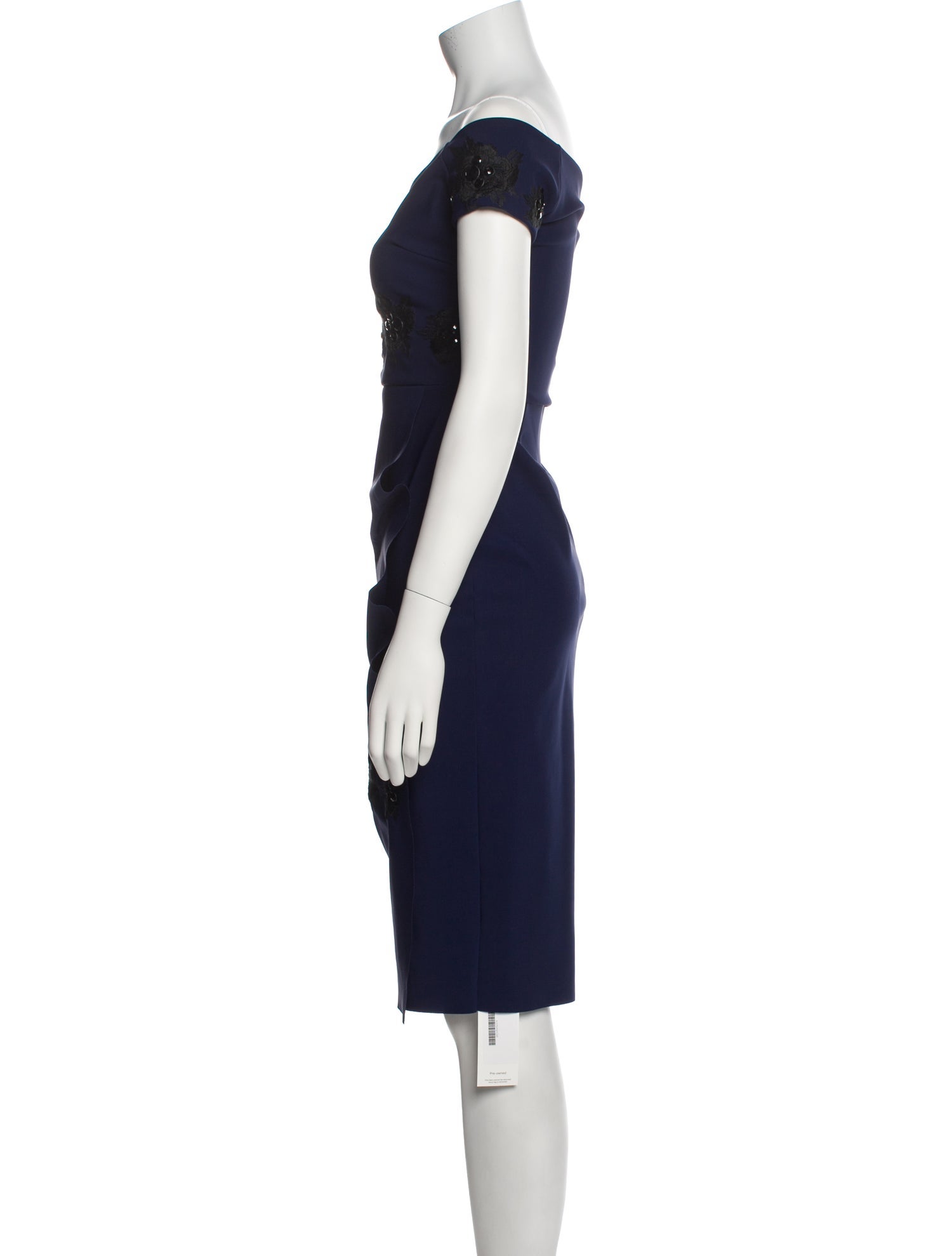 Chiara Boni Off-The-Shoulder Knee-Length Dress