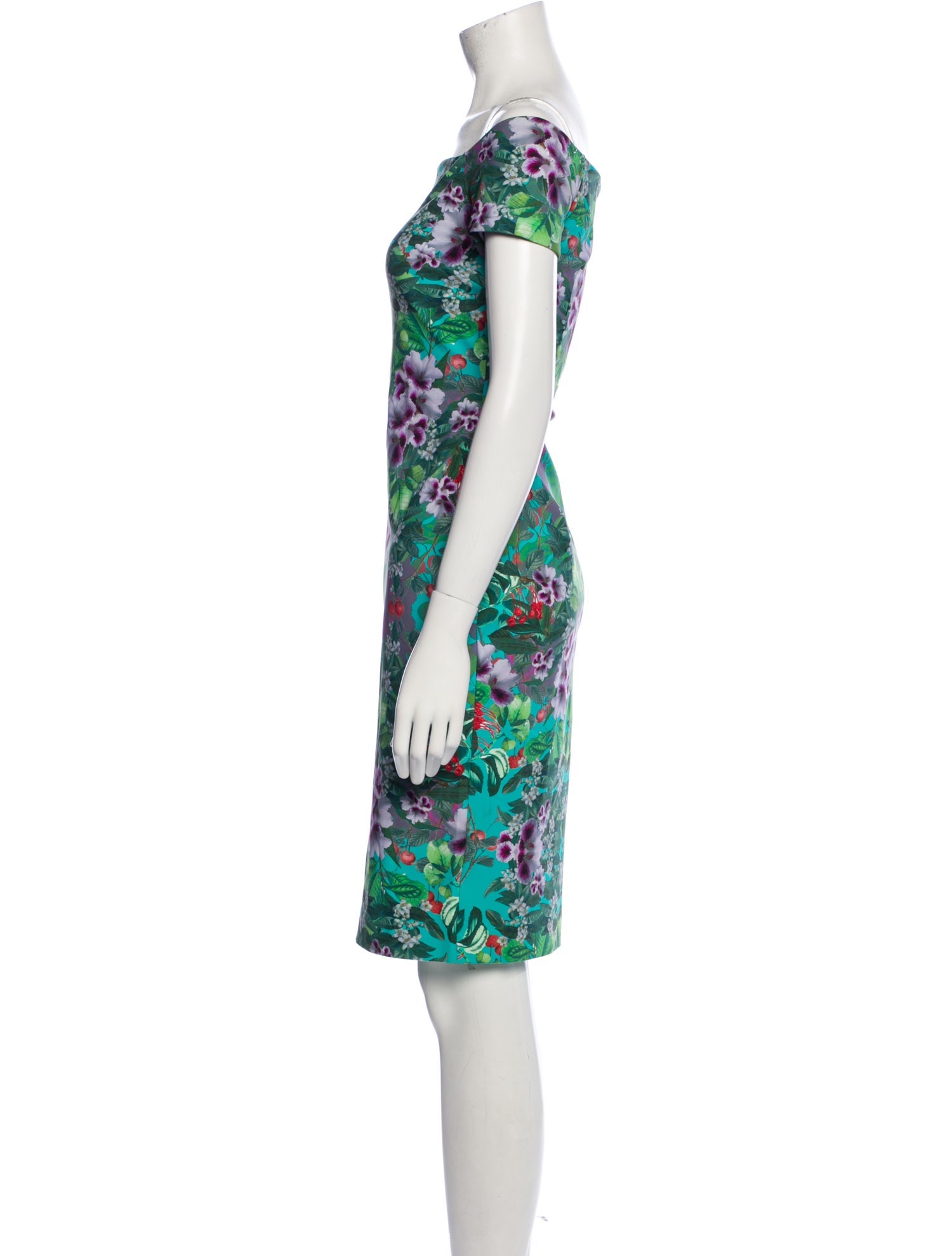 La Petite Robe di Chiara Boni Floral Print Knee-Length Dress w/ Tags