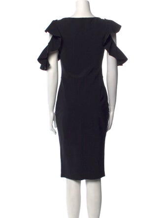 Chiara Boni V-Neck Knee-Length Dress