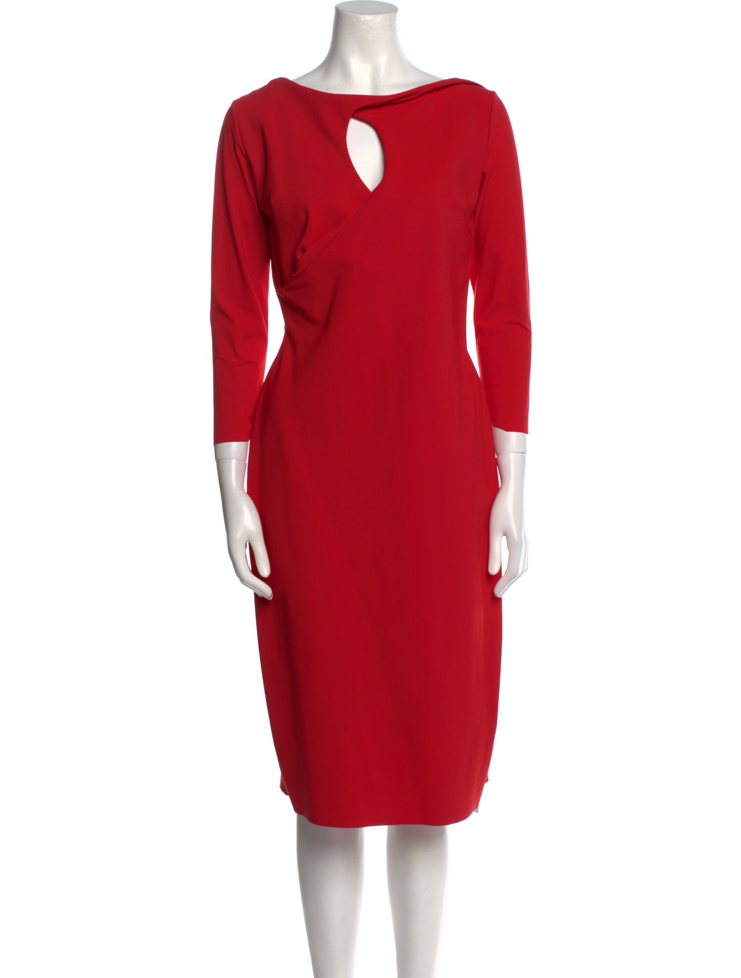 Chiara Boni Bateau Neckline Midi Length Dress