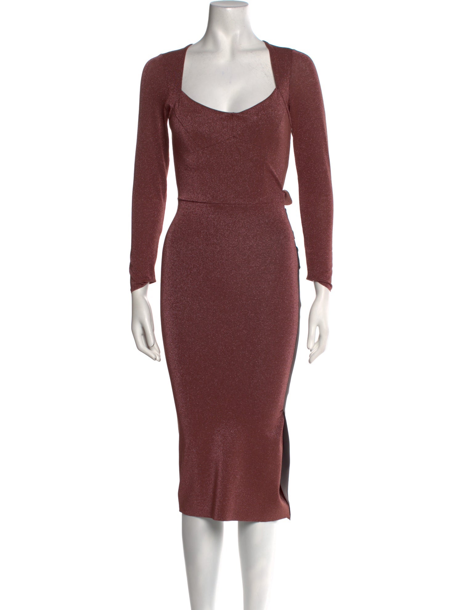 Chiara Boni Square Neckline Midi Length Dress