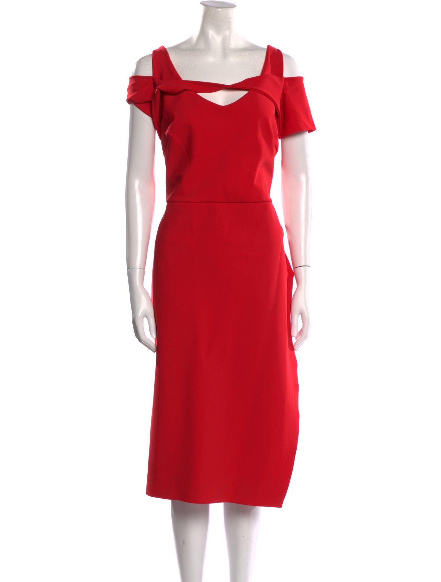 Chiara Boni Square Neckline Midi Length Dress
