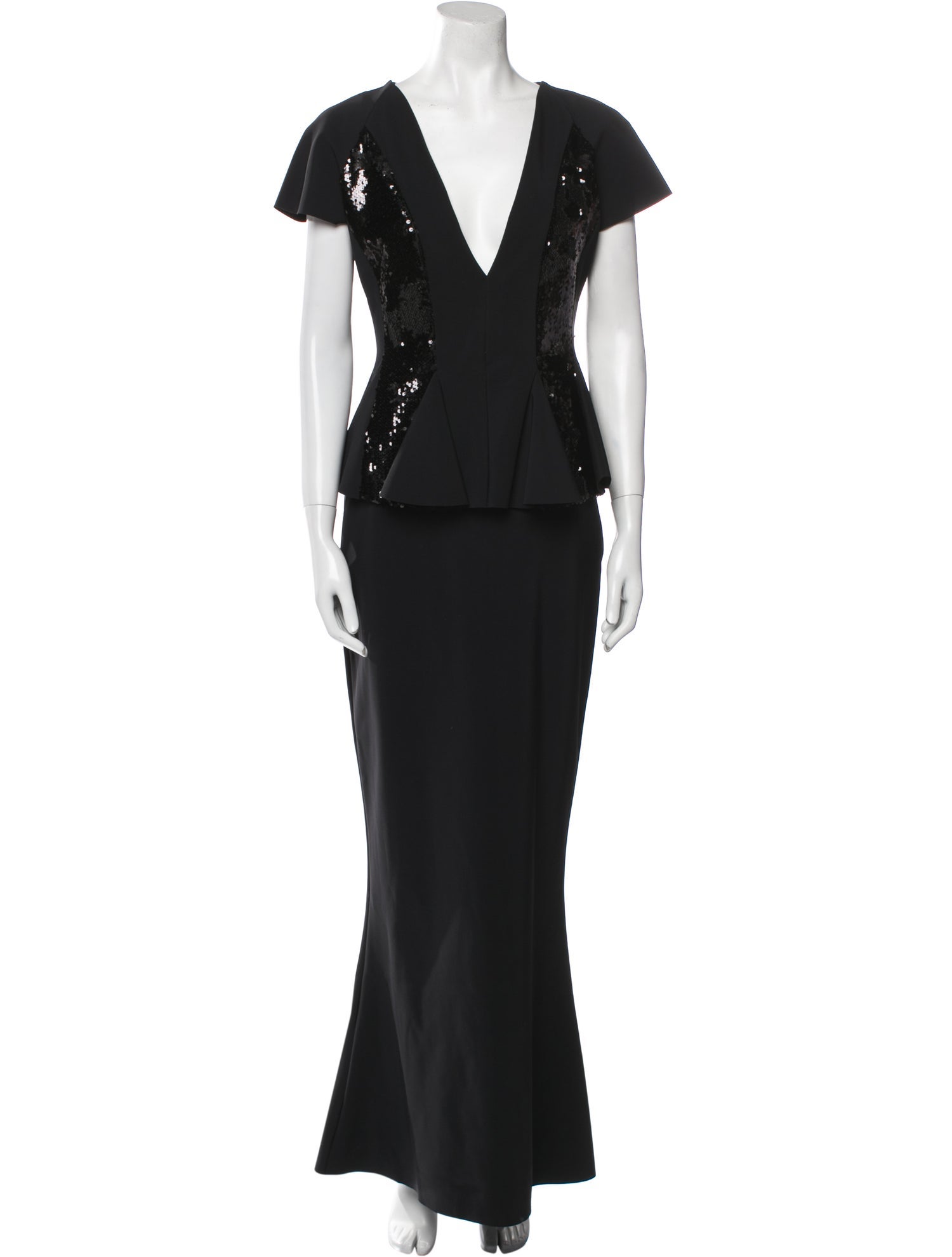 Chiara Boni V-Neck Long Dress