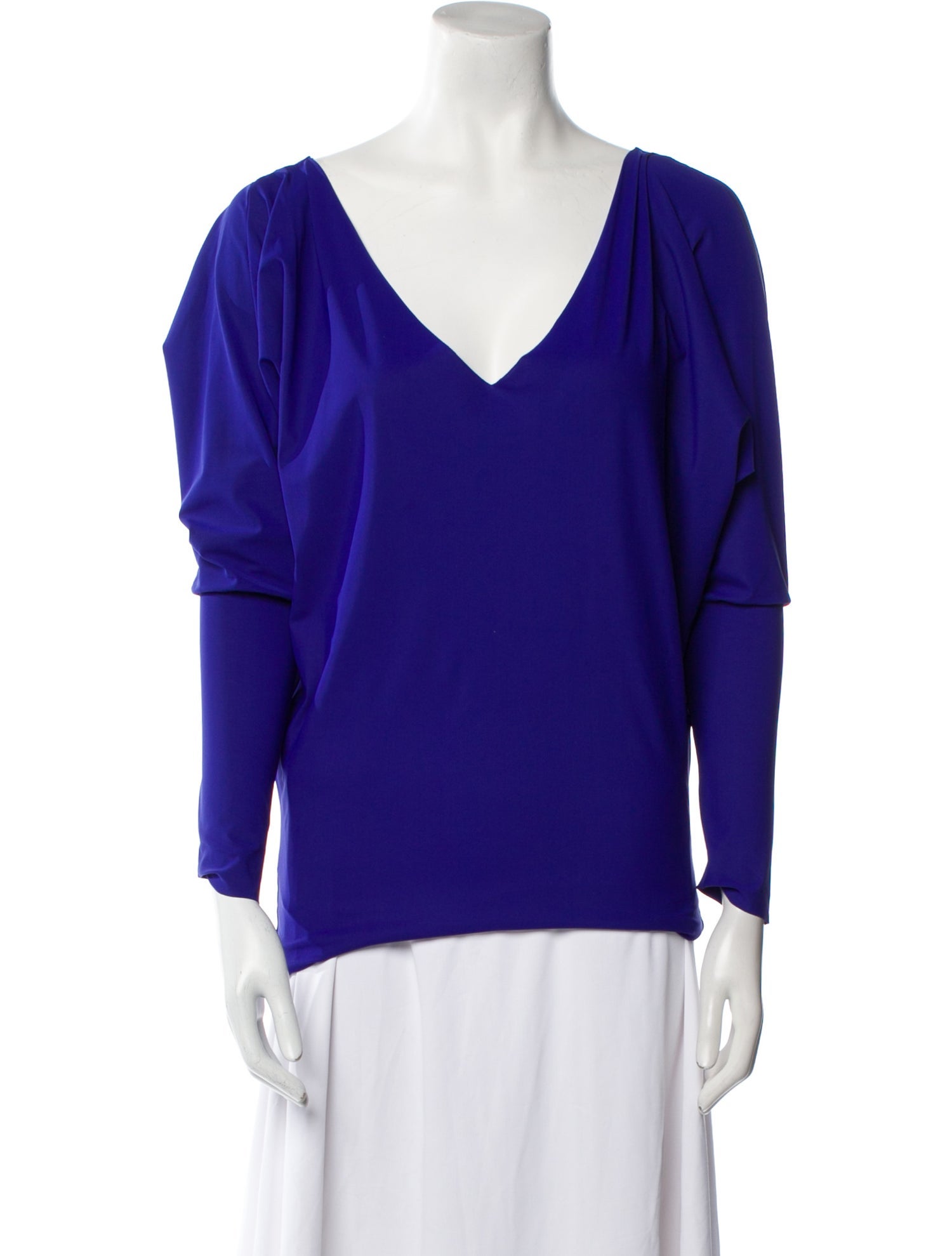 Chiara Boni V-Neck Long Sleeve Blouse