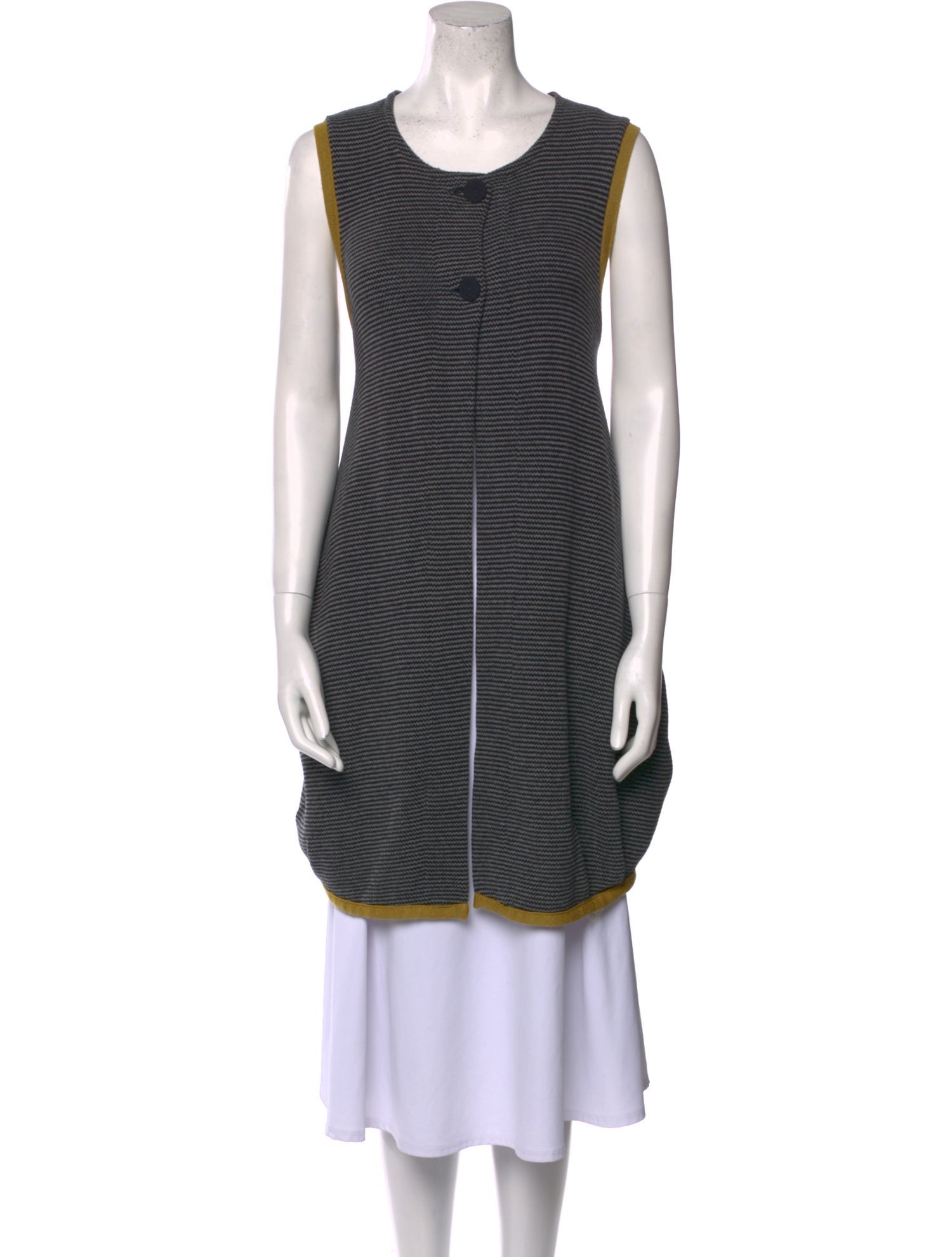 Chiara Boni Striped Scoop Neck Sweater