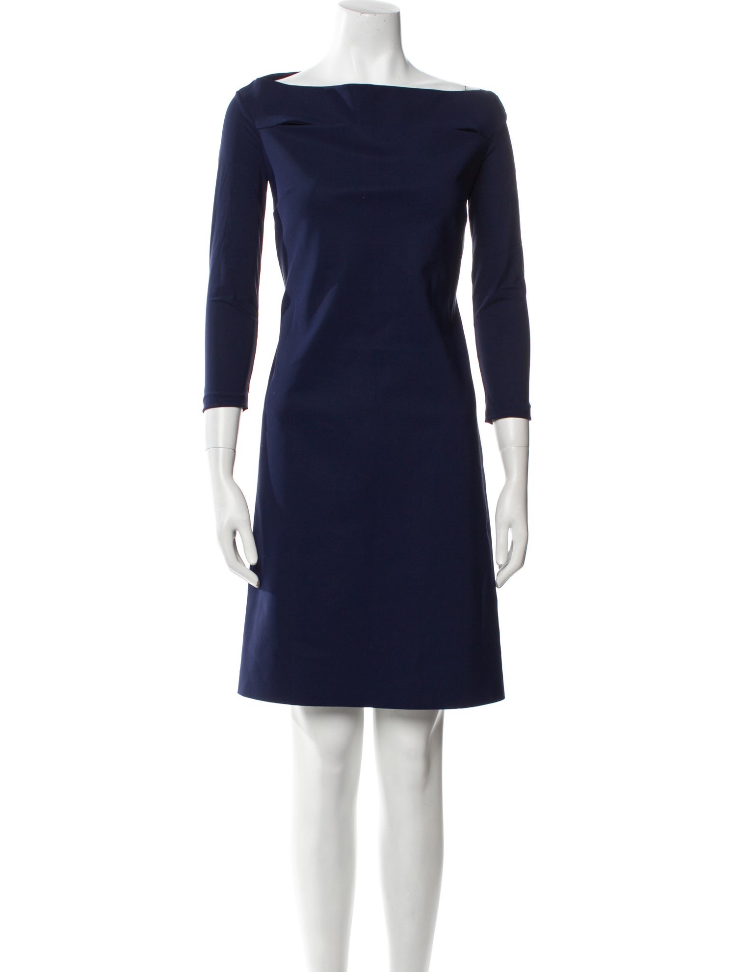 Chiara Boni Bateau Neckline Mini Dress