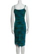 Chiara Boni Striped Knee-Length Dress