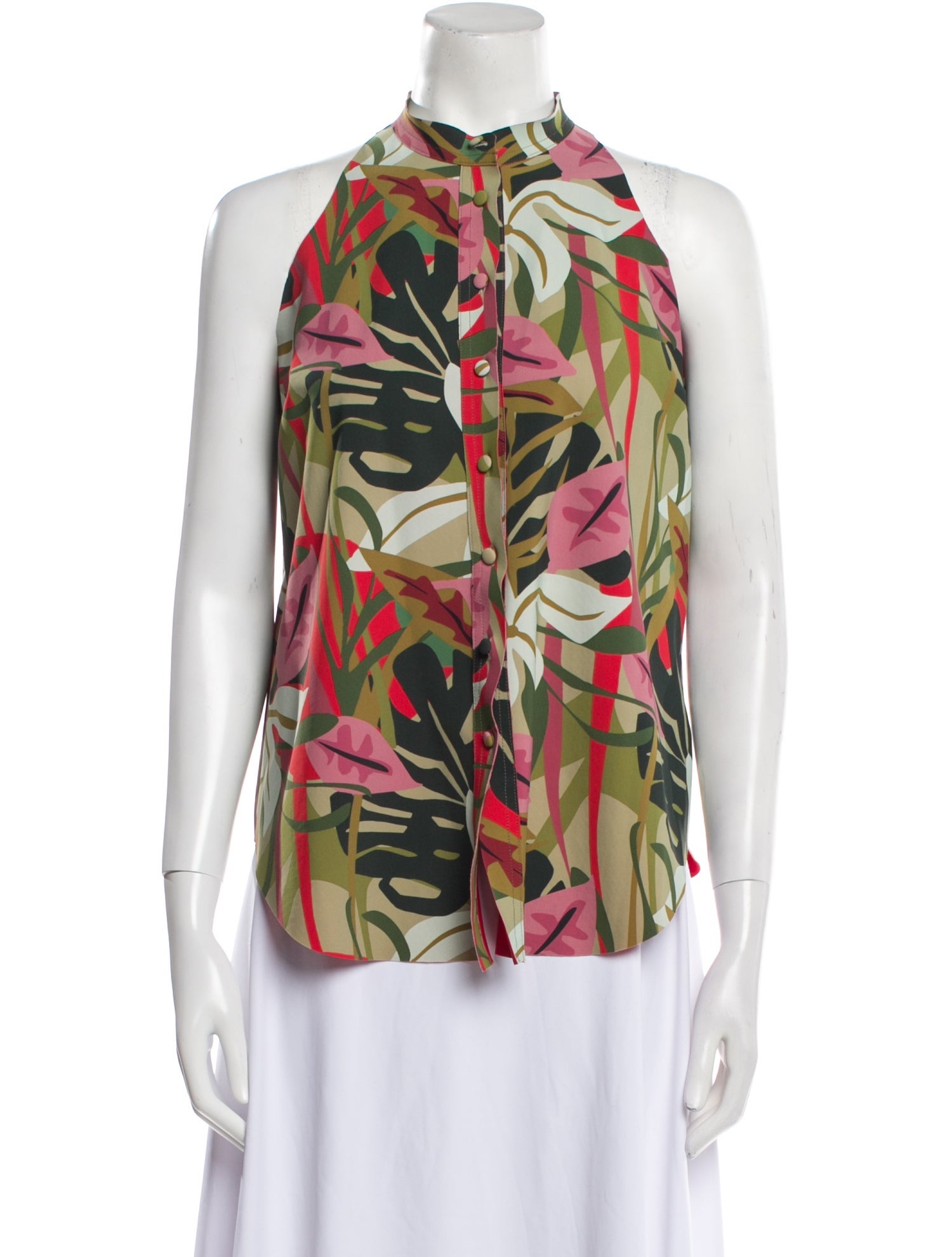 Chiara Boni Printed Halterneck Blouse