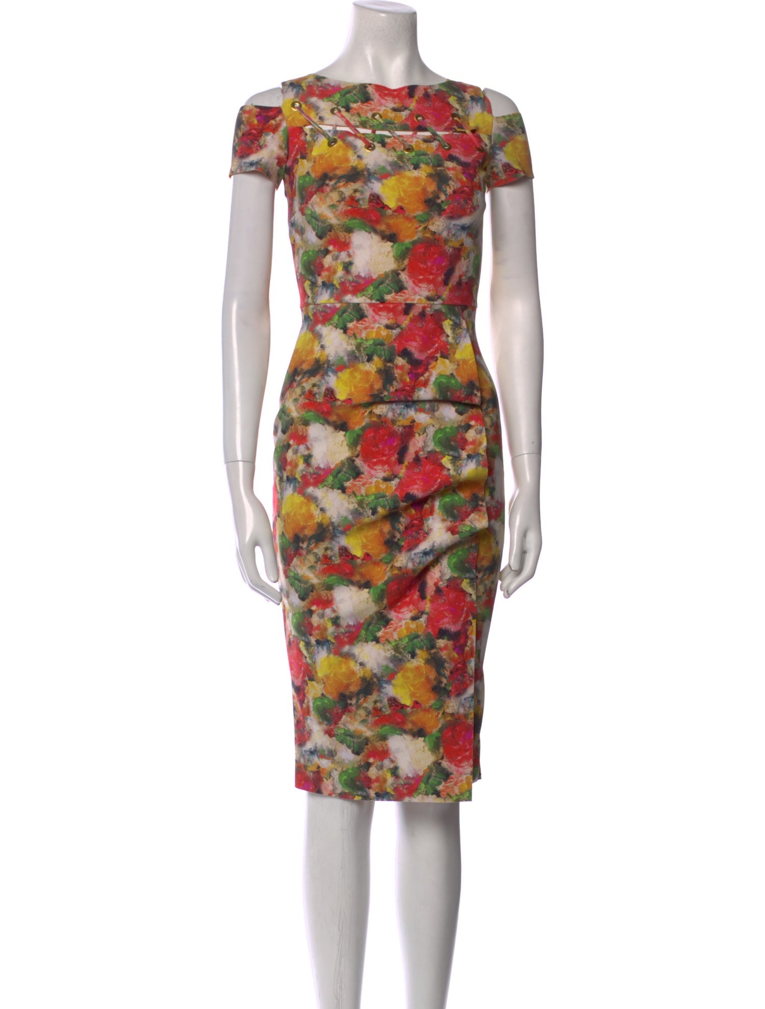 Chiara Boni Floral Print Knee-Length Dress