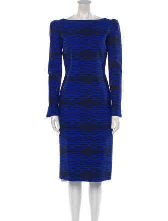 Chiara Boni Striped Midi Length Dress