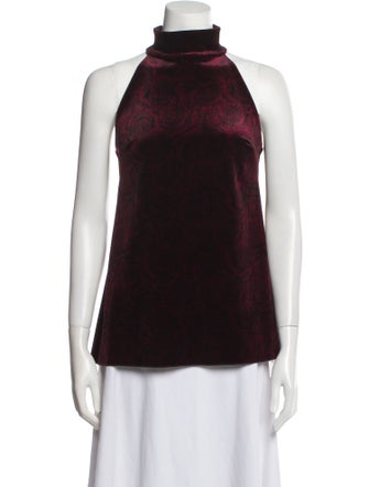Chiara Boni Turtleneck Sleeveless Blouse