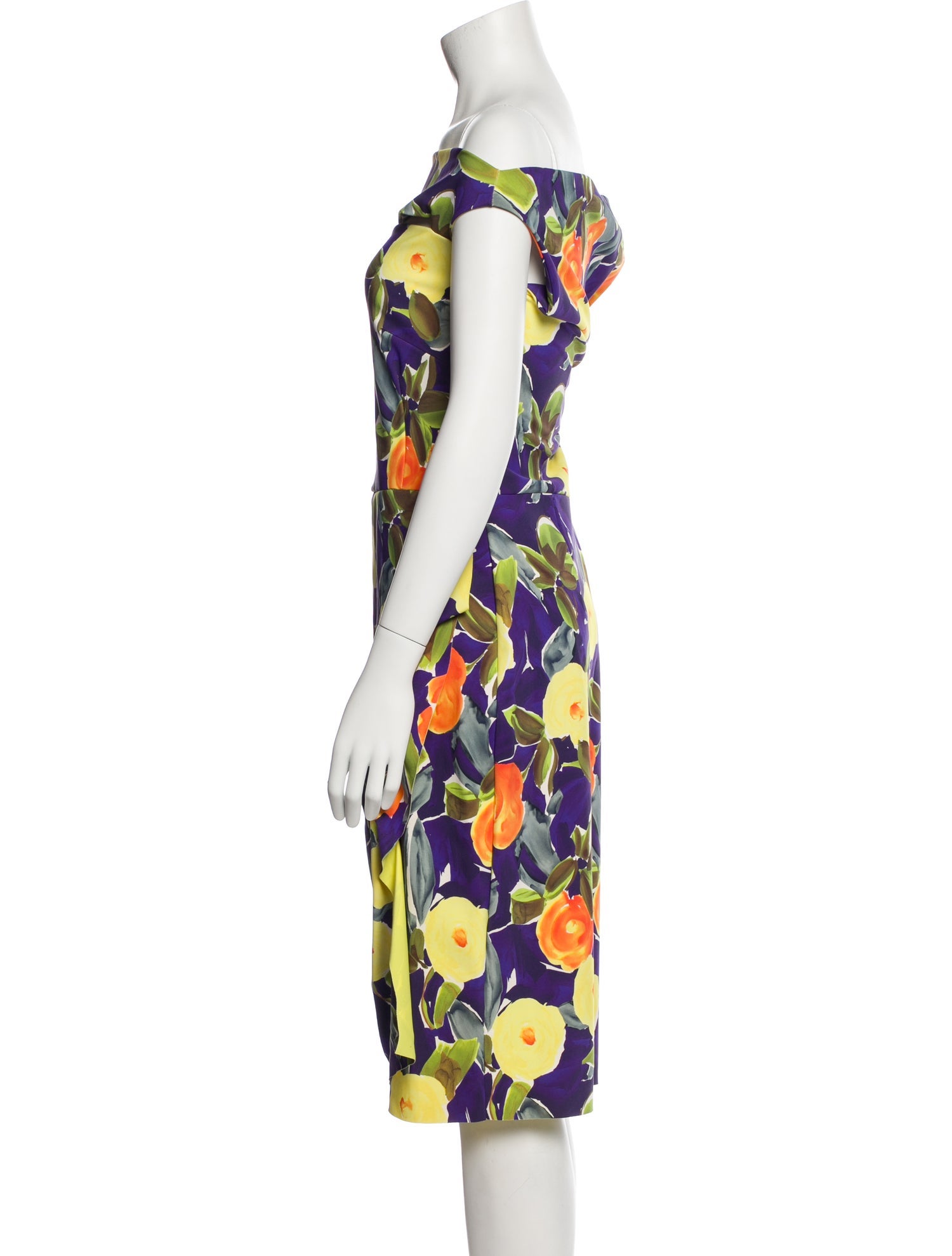 Chiara Boni Floral Print Midi Length Dress
