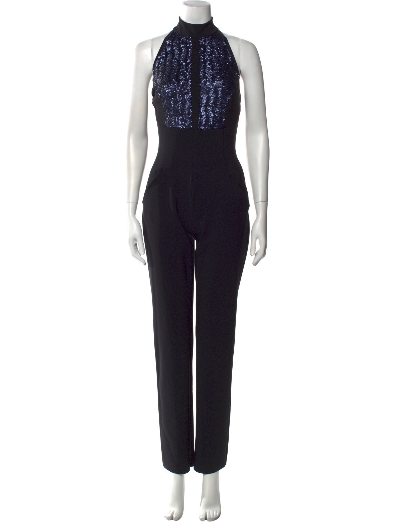 Chiara Boni Nylon Mock Neck Jumpsuit