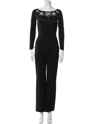 Chiara Boni Jumpsuits and Rompers Nylon Bateau Neckline Jumpsuit Us4, It40 | S