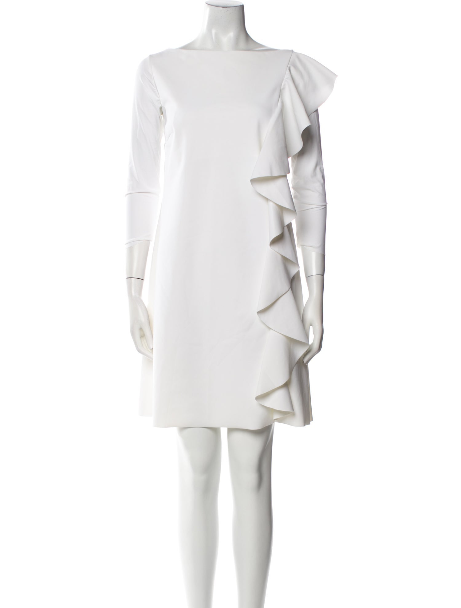 Chiara Boni Bateau Neckline Mini Dress