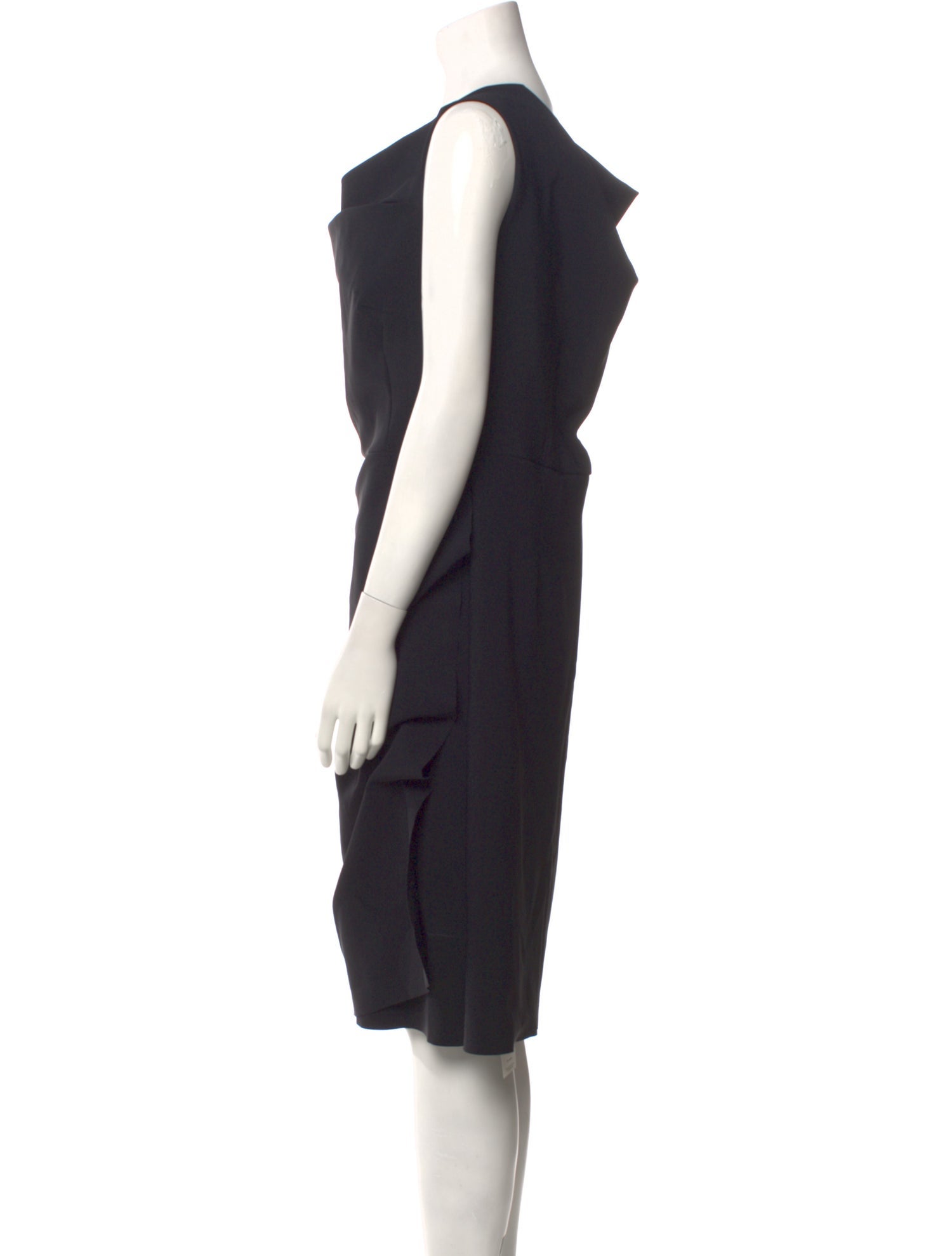 Chiara Boni Cowl Neck Knee-Length Dress