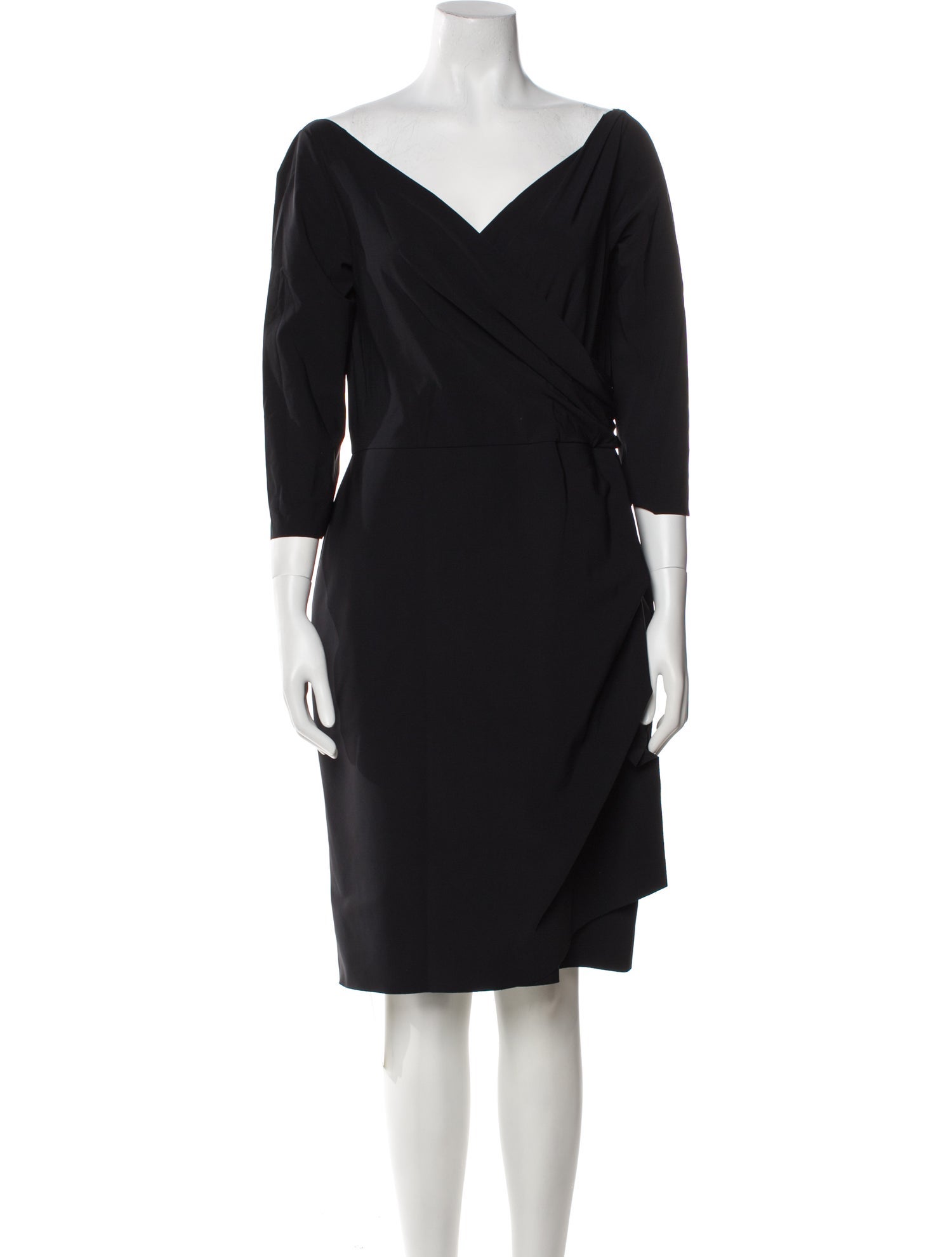 Chiara Boni V-Neck Knee-Length Dress