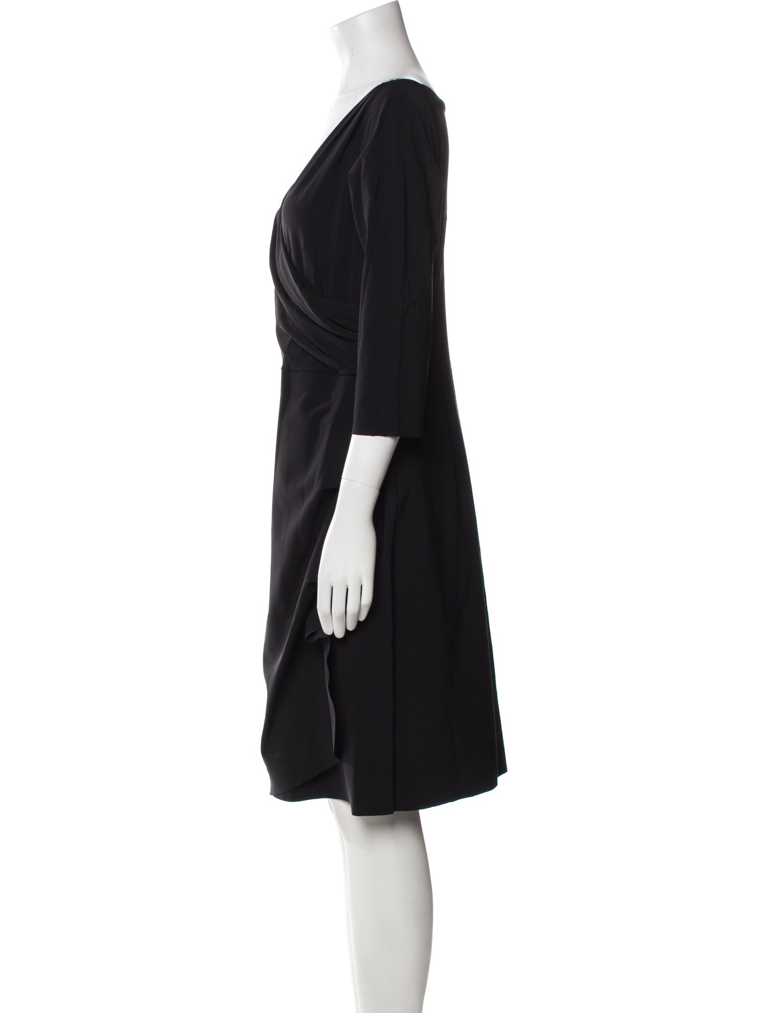 Chiara Boni V-Neck Knee-Length Dress