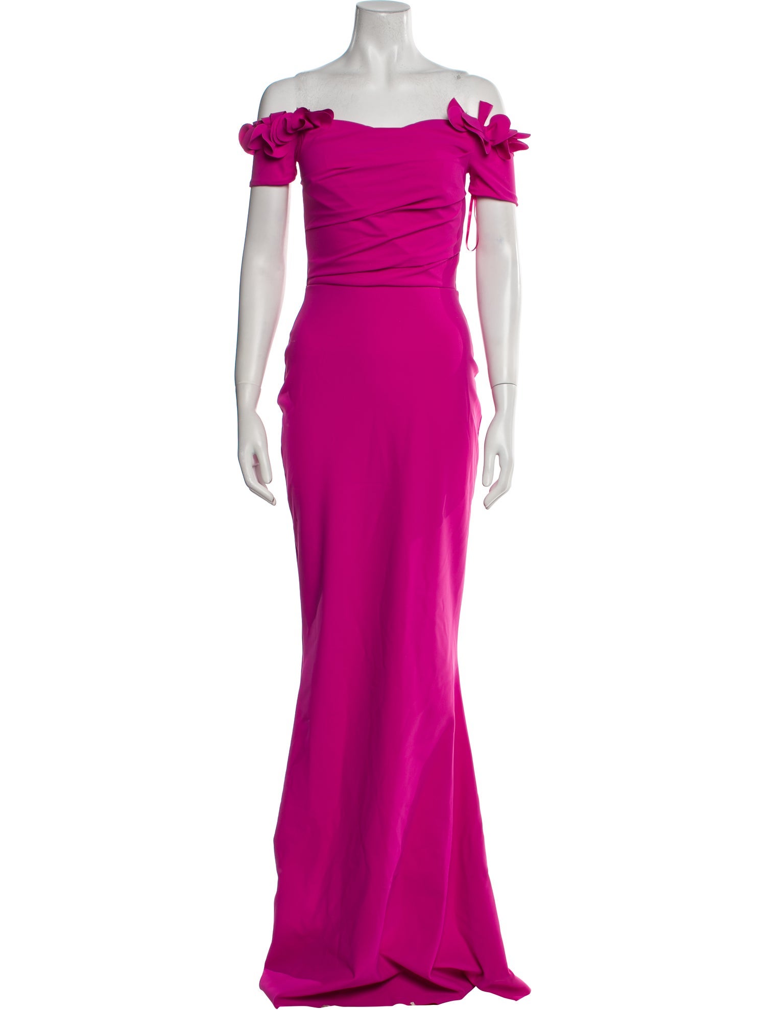 Chiara Boni Off-The-Shoulder Long Dress