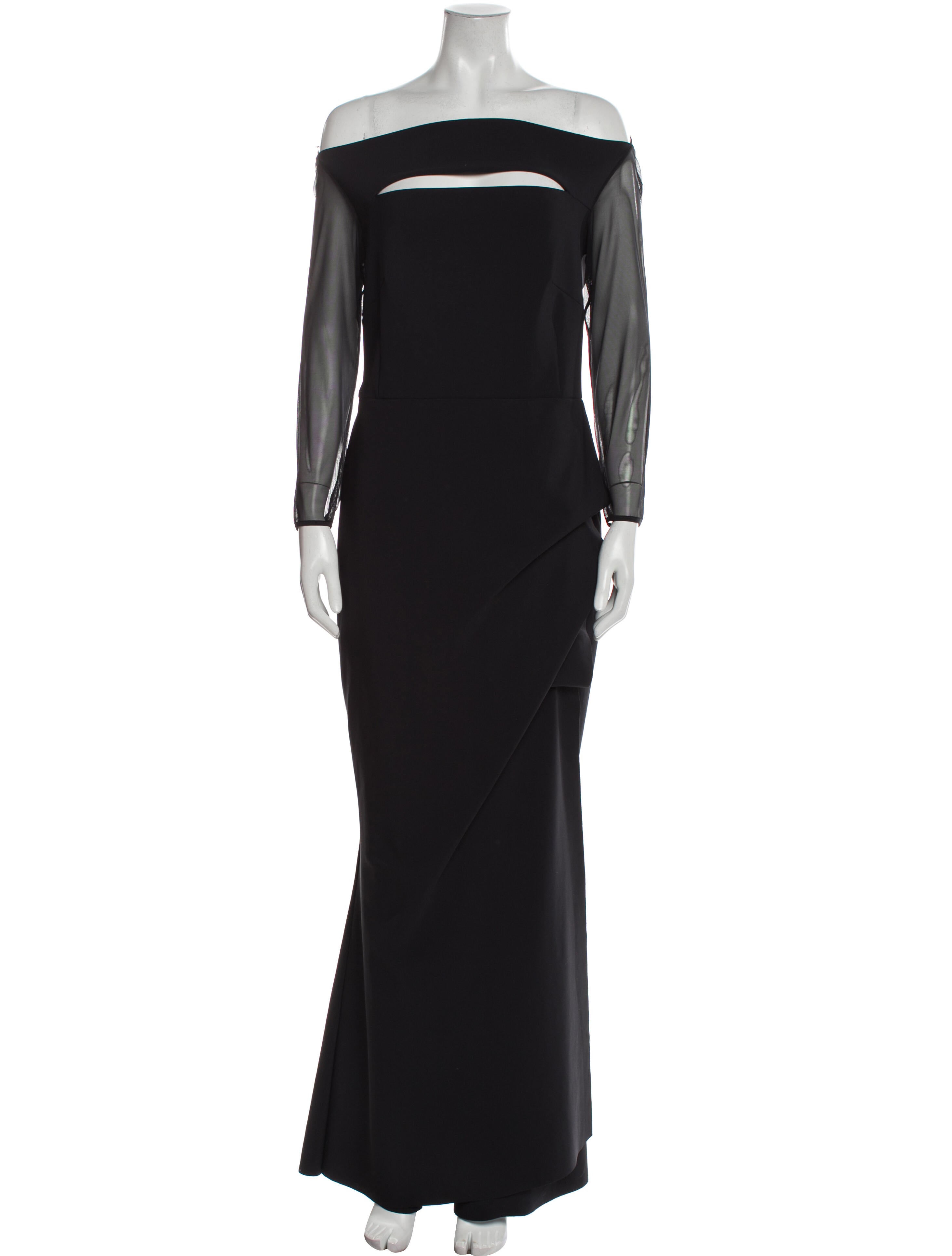 Chiara Boni Off-The-Shoulder Long Dress