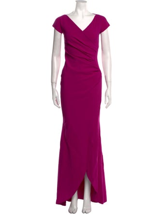 Chiara Boni V-Neck Long Dress