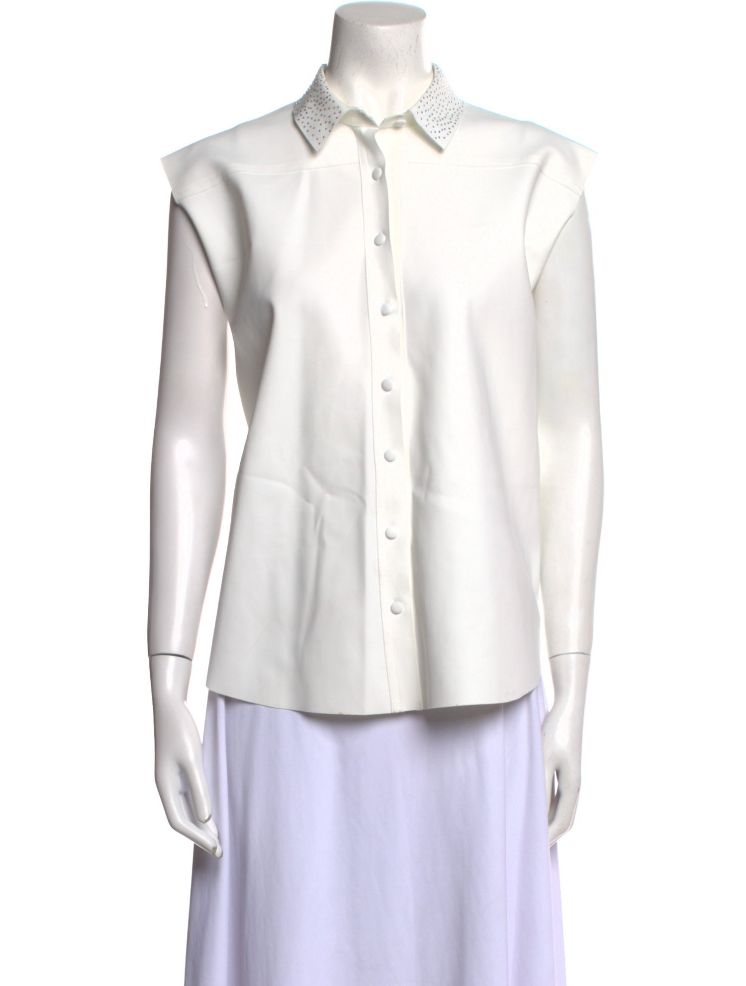 Chiara Boni Short Sleeve Button-Up Top