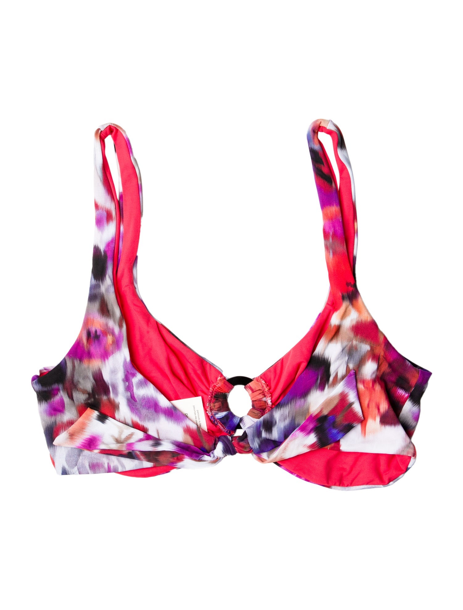 Chiara Boni Printed Keyhole Accent Top