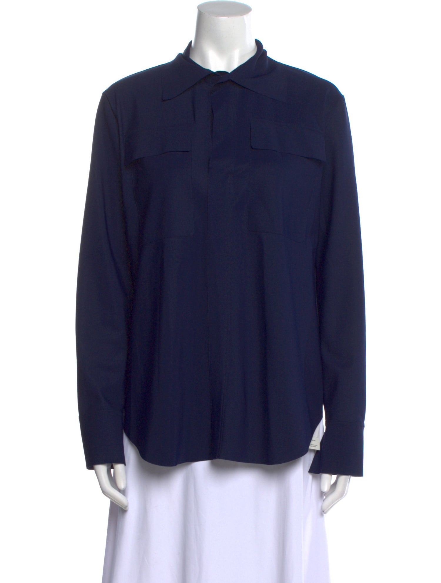 Chiara Boni Long Sleeve Button-Up Top
