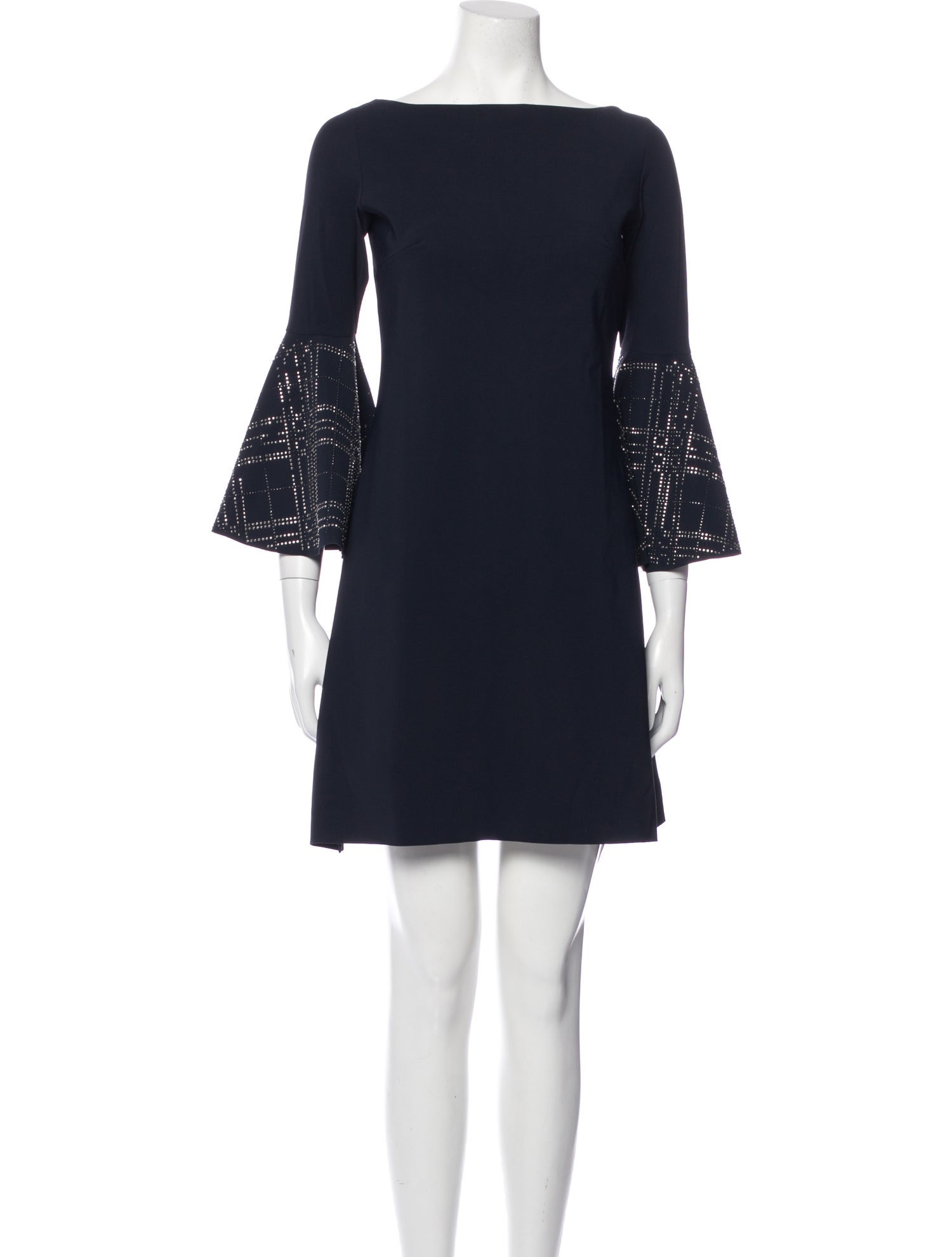 Chiara Boni Bateau Neckline Mini Dress