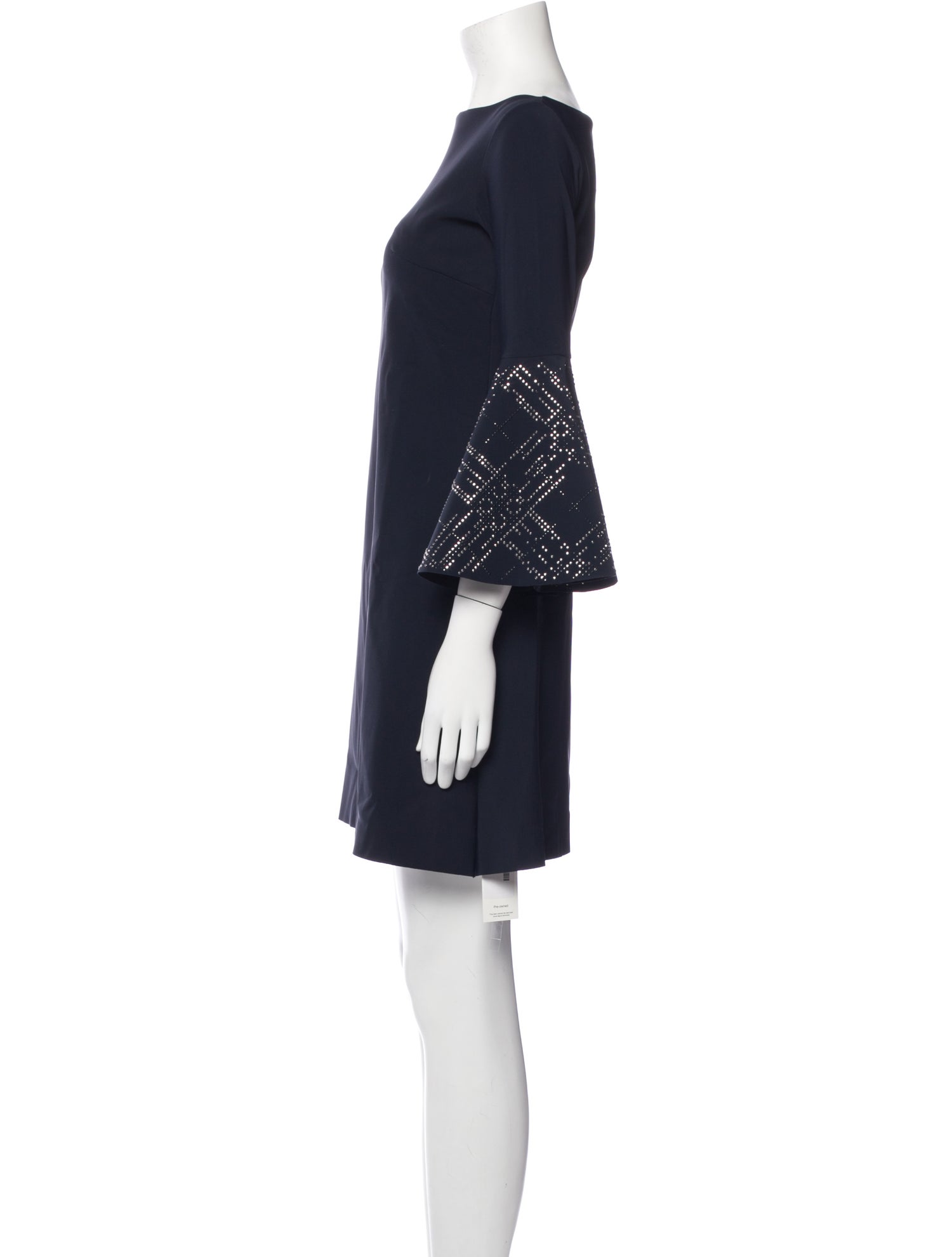 Chiara Boni Bateau Neckline Mini Dress