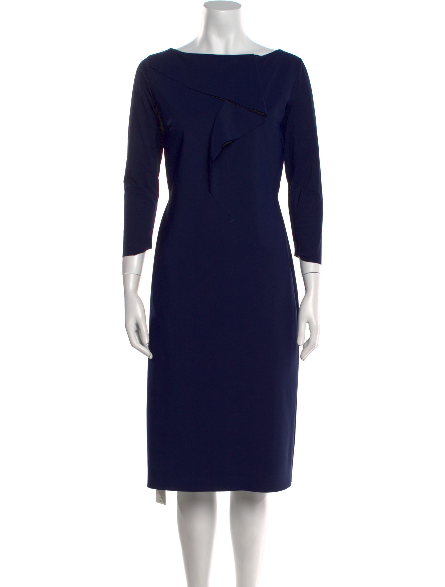 Chiara Boni Bateau Neckline Midi Length Dress