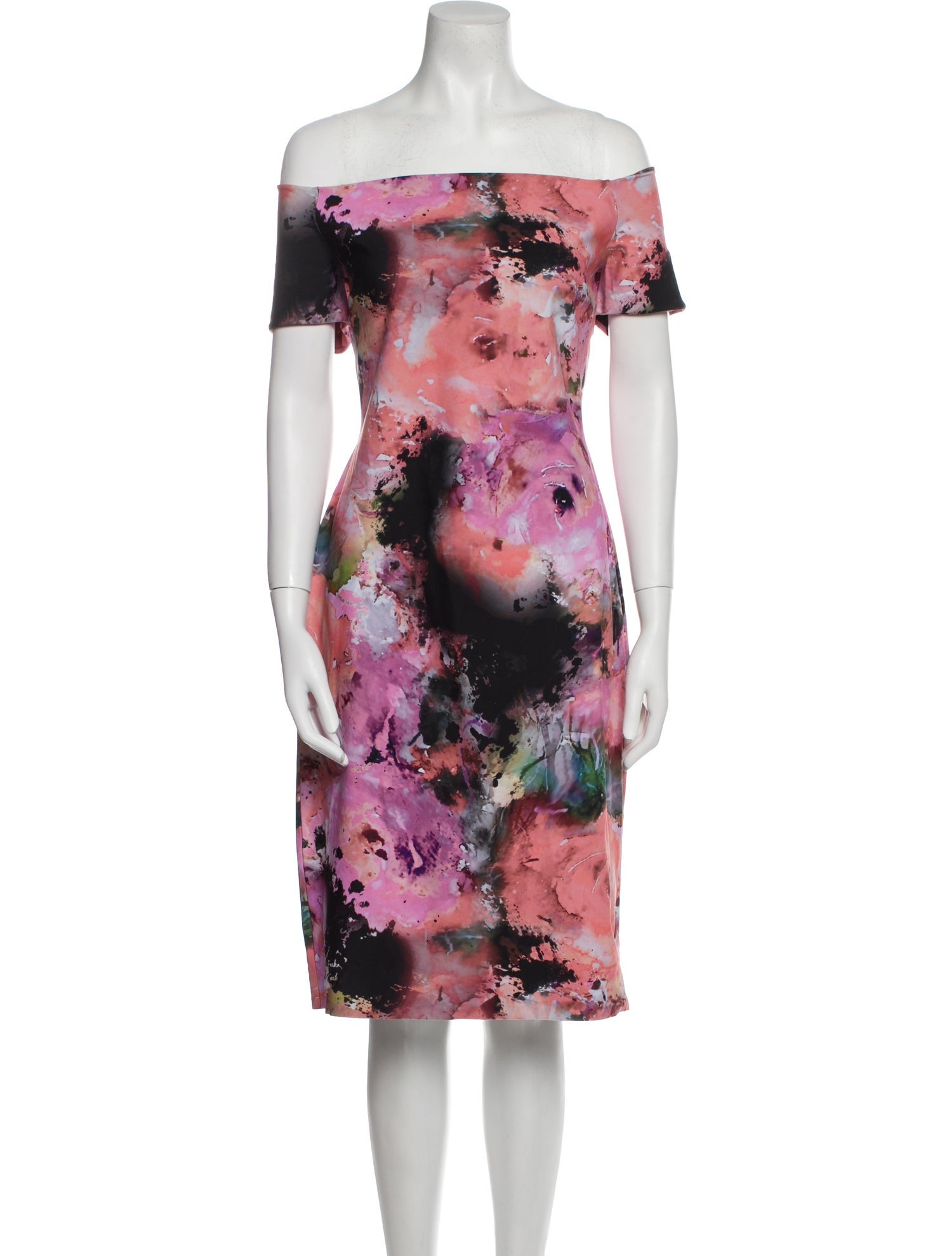 Chiara Boni Floral Print Knee-Length Dress