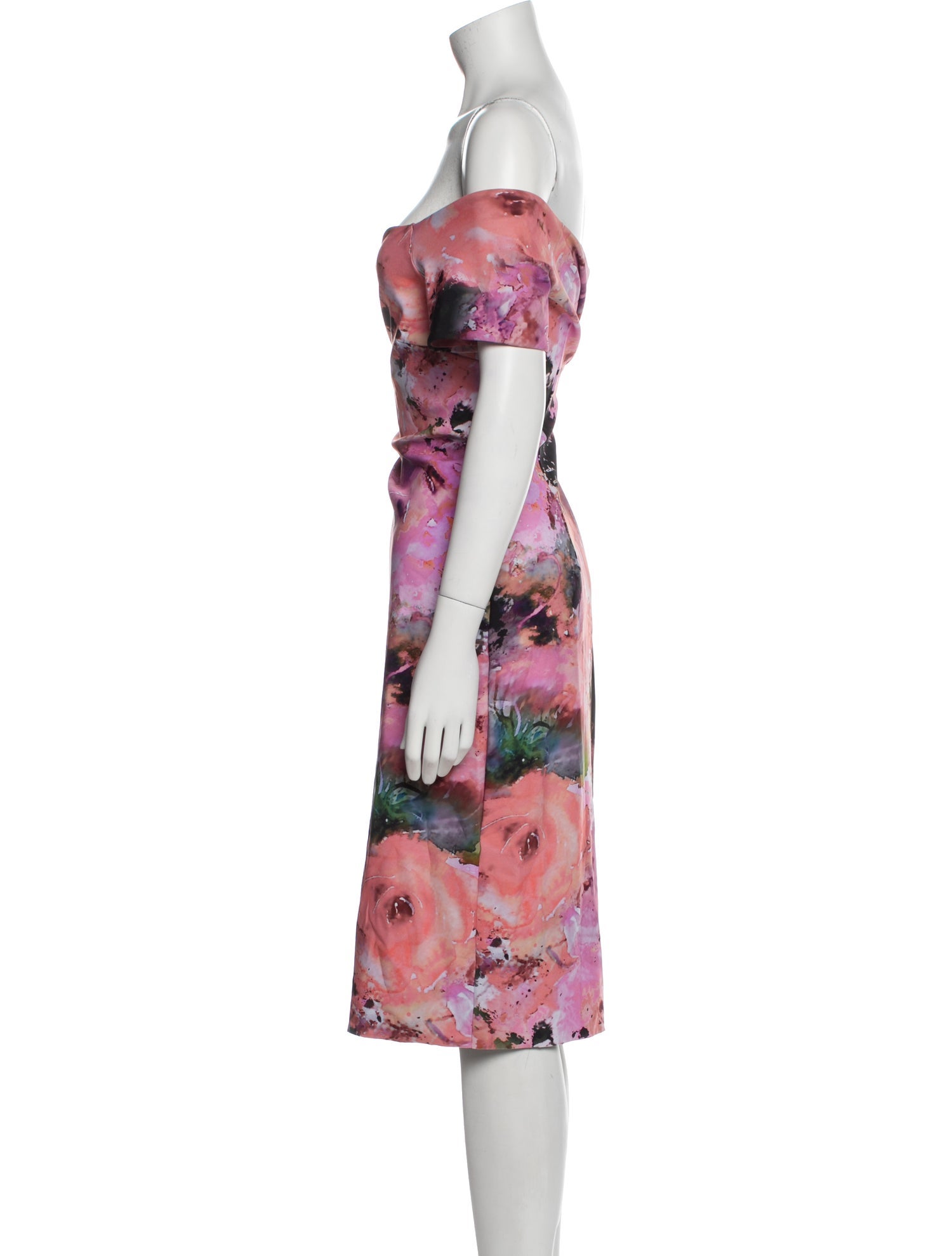 Chiara Boni Floral Print Knee-Length Dress