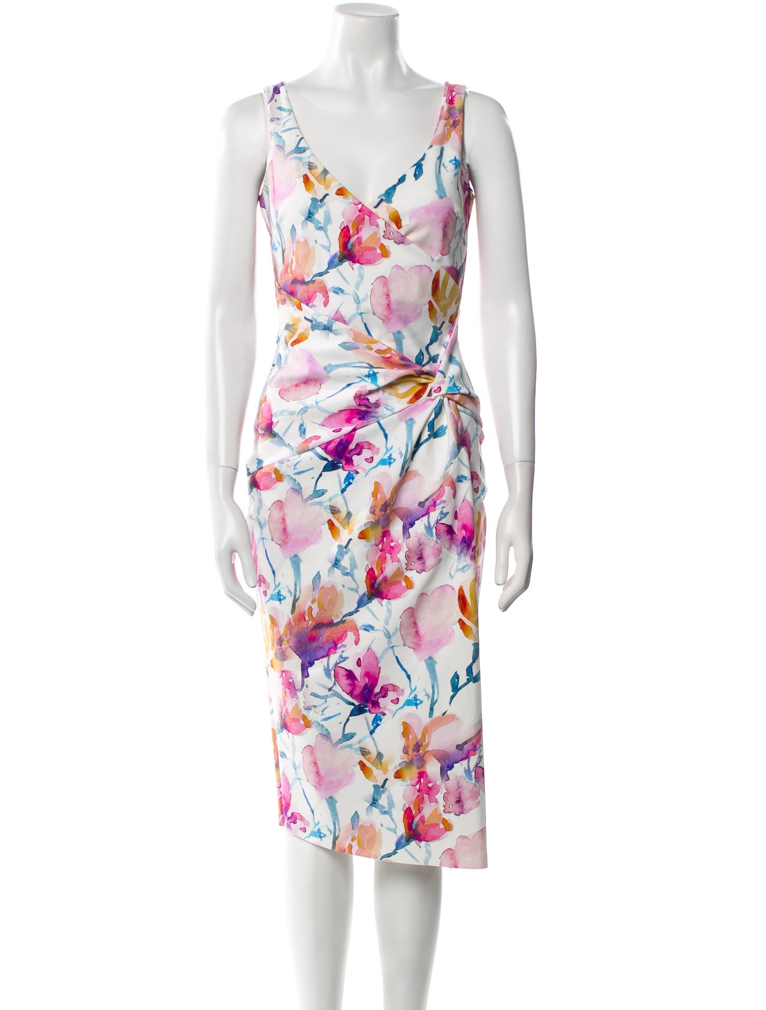 Chiara Boni Floral Print Midi Length Dress