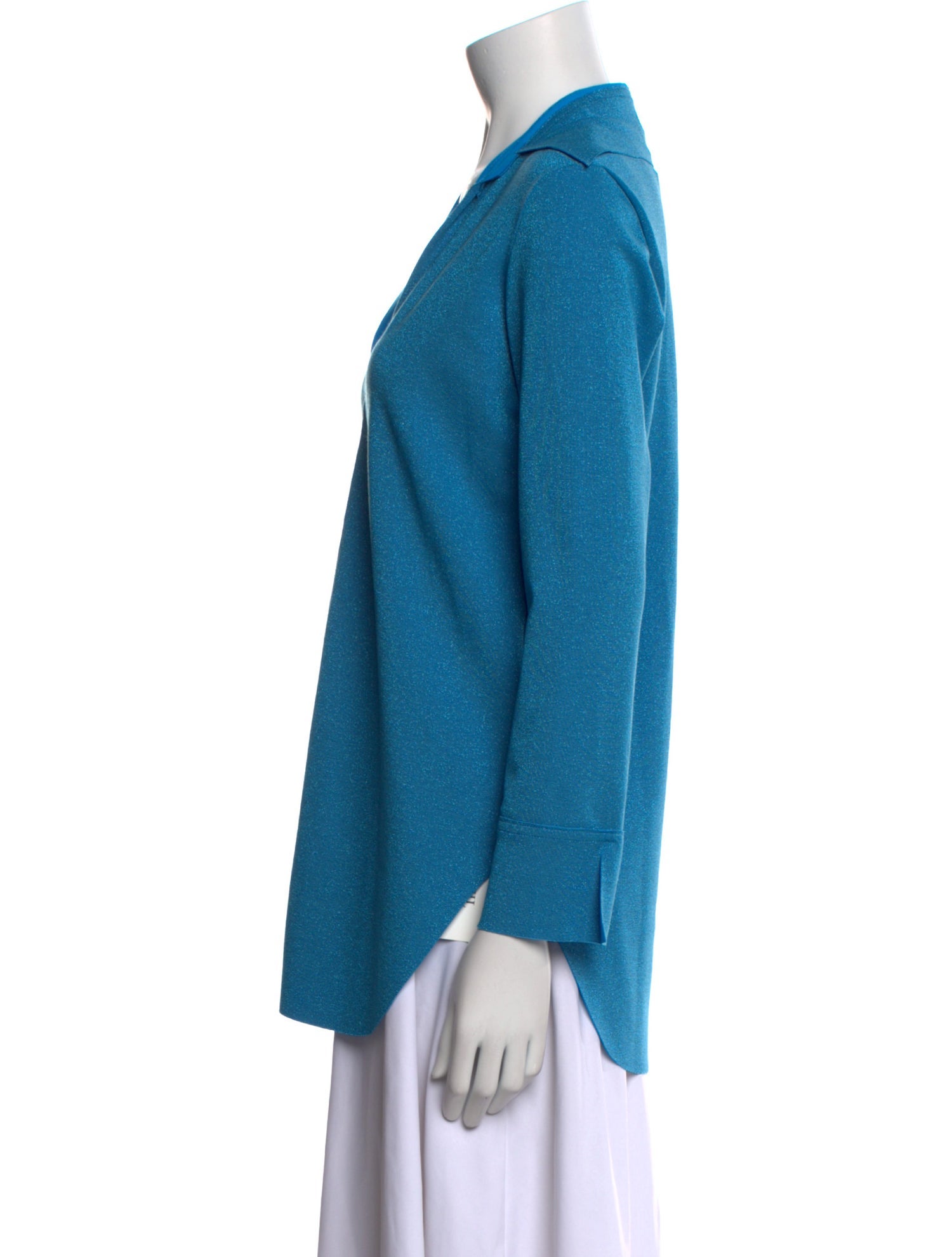 Chiara Boni Nylon V-Neck Polo