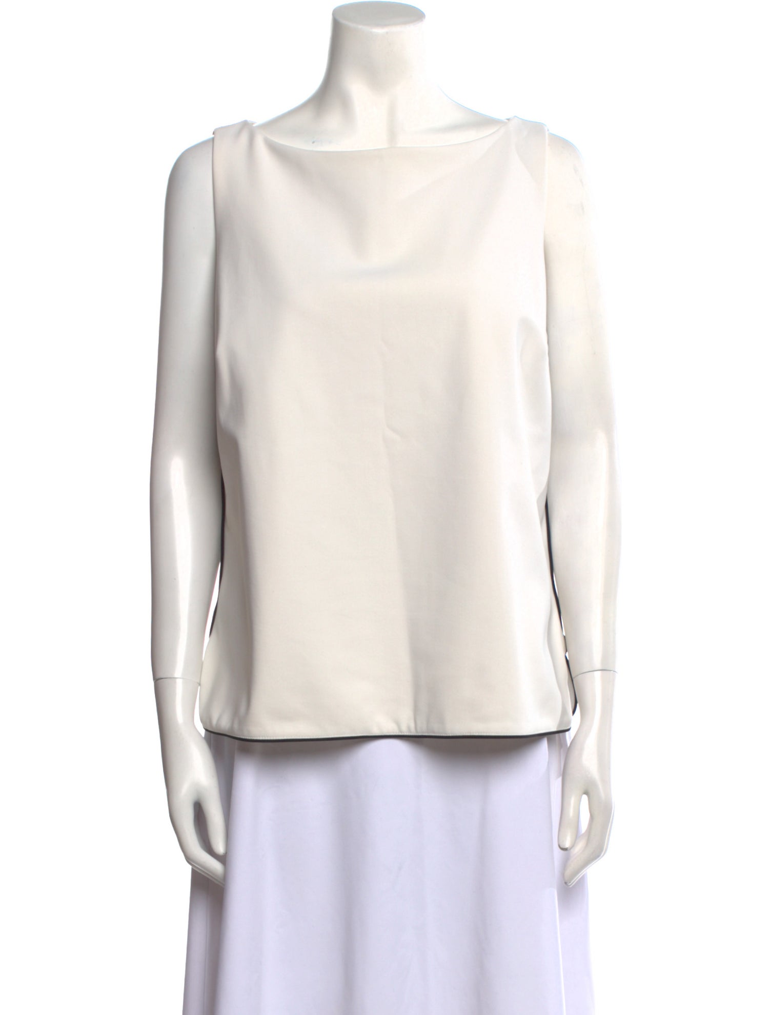 Chiara Boni Bateau Neckline Sleeveless Blouse