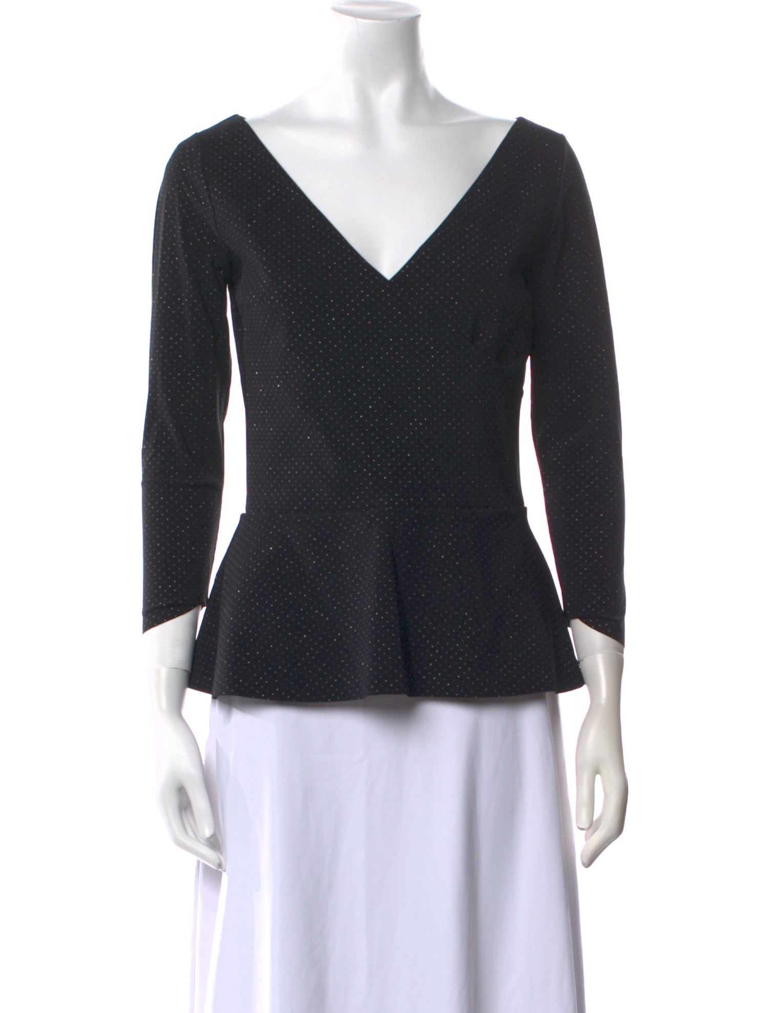 Chiara Boni V-Neck Three-Quarter Sleeve Top