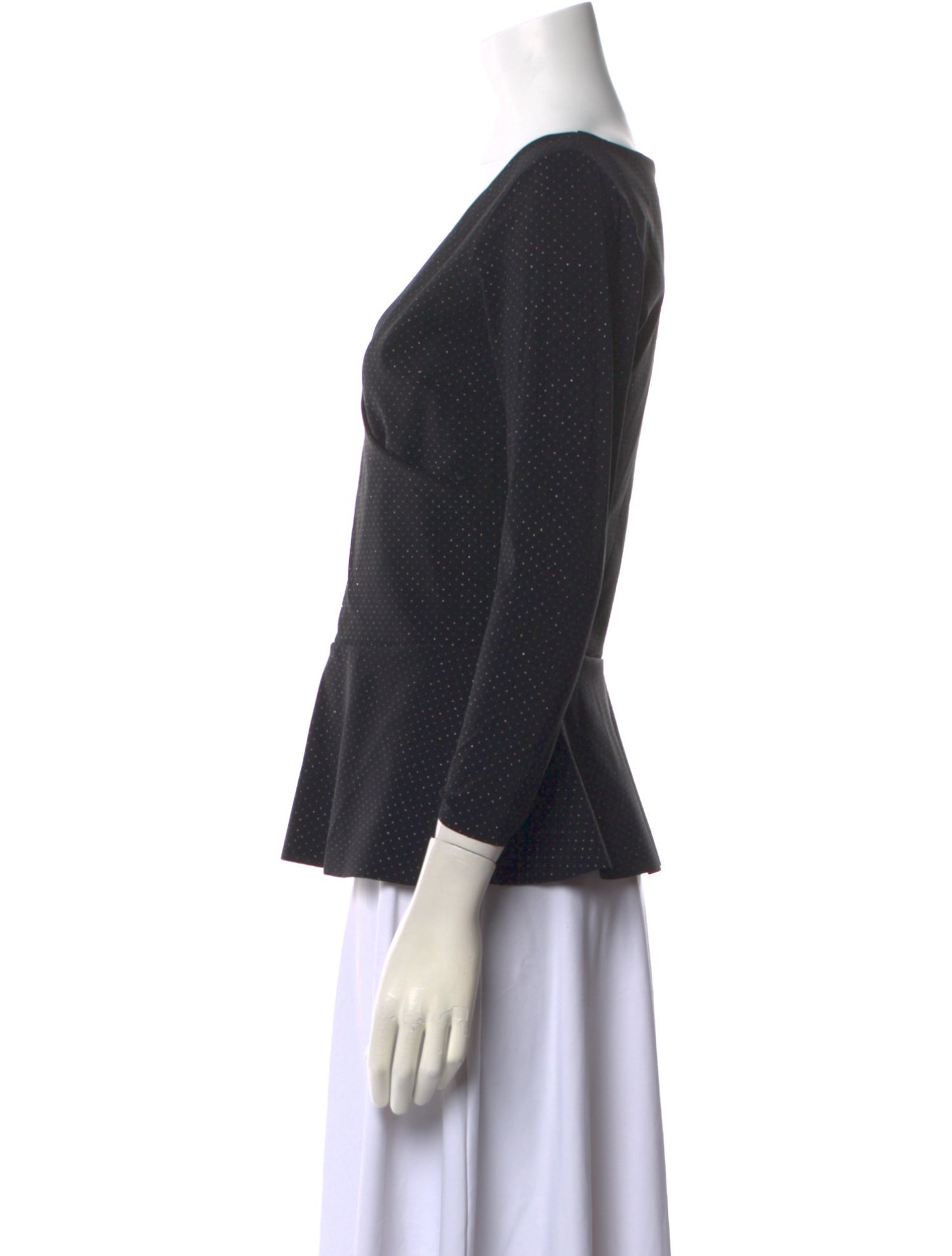 Chiara Boni V-Neck Three-Quarter Sleeve Top