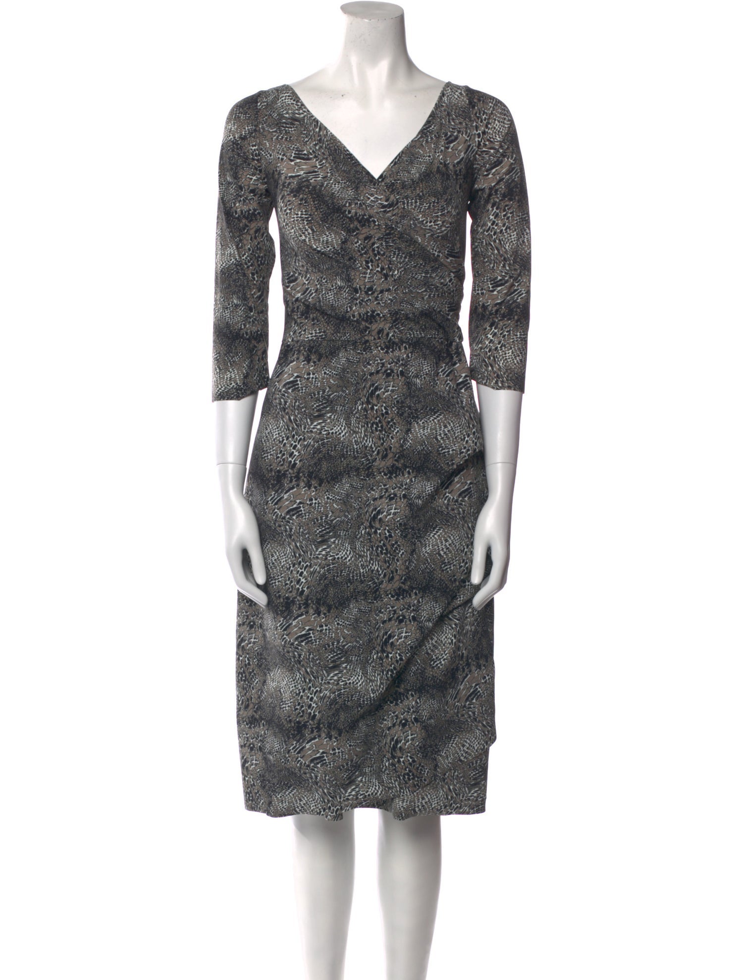 Chiara Boni Animal Print Midi Length Dress