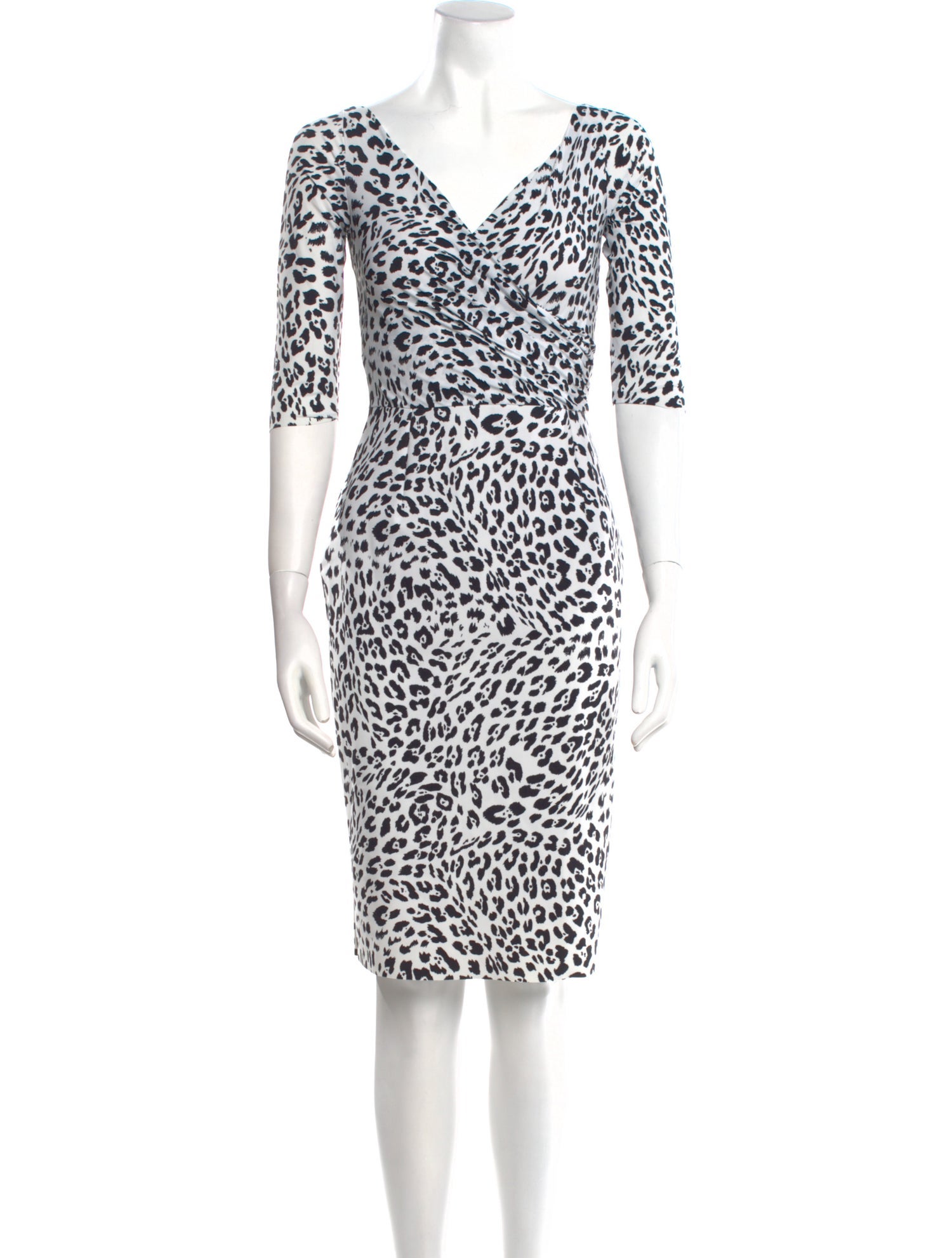Chiara Boni Animal Print Knee-Length Dress