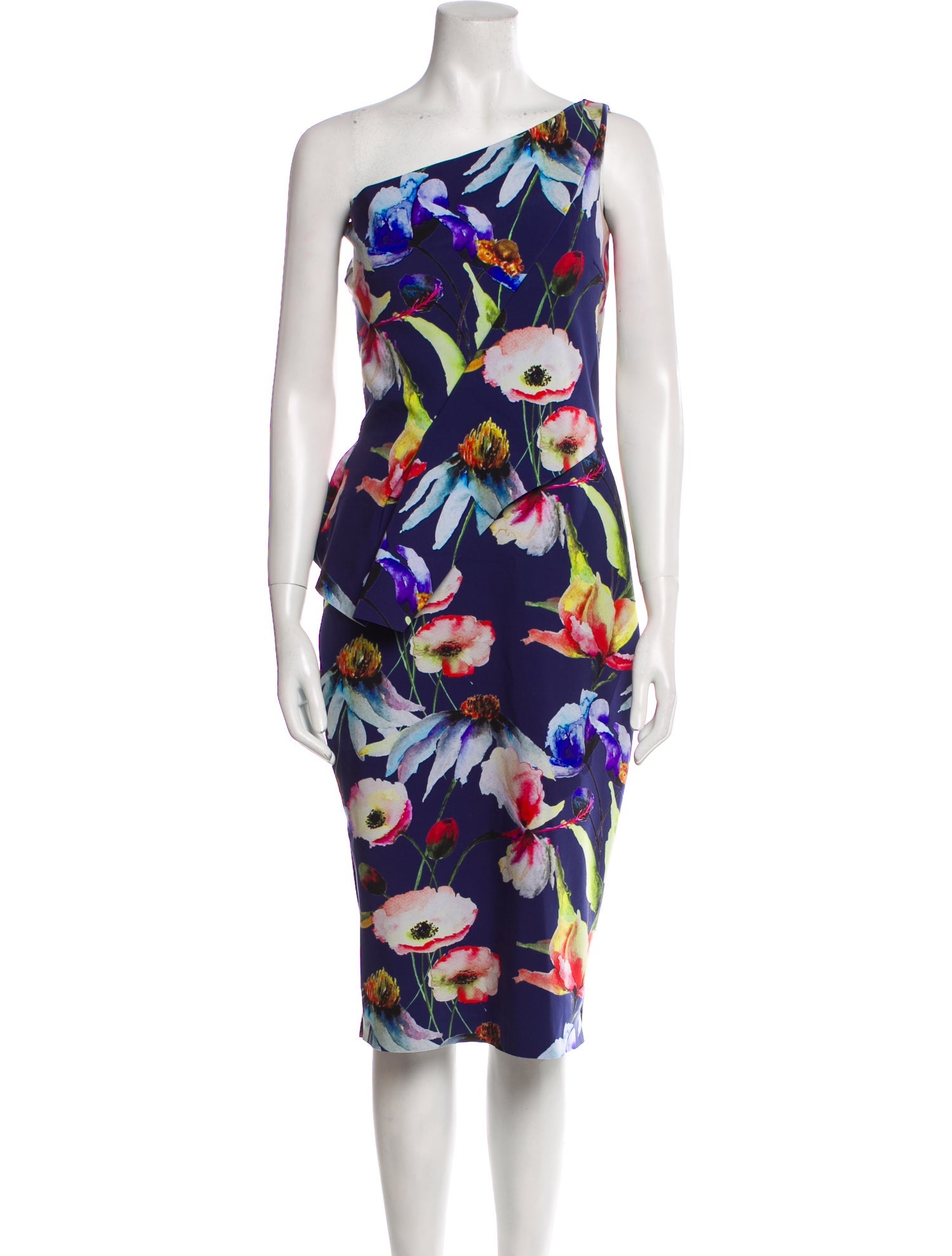 Chiara Boni Floral Print Midi Length Dress