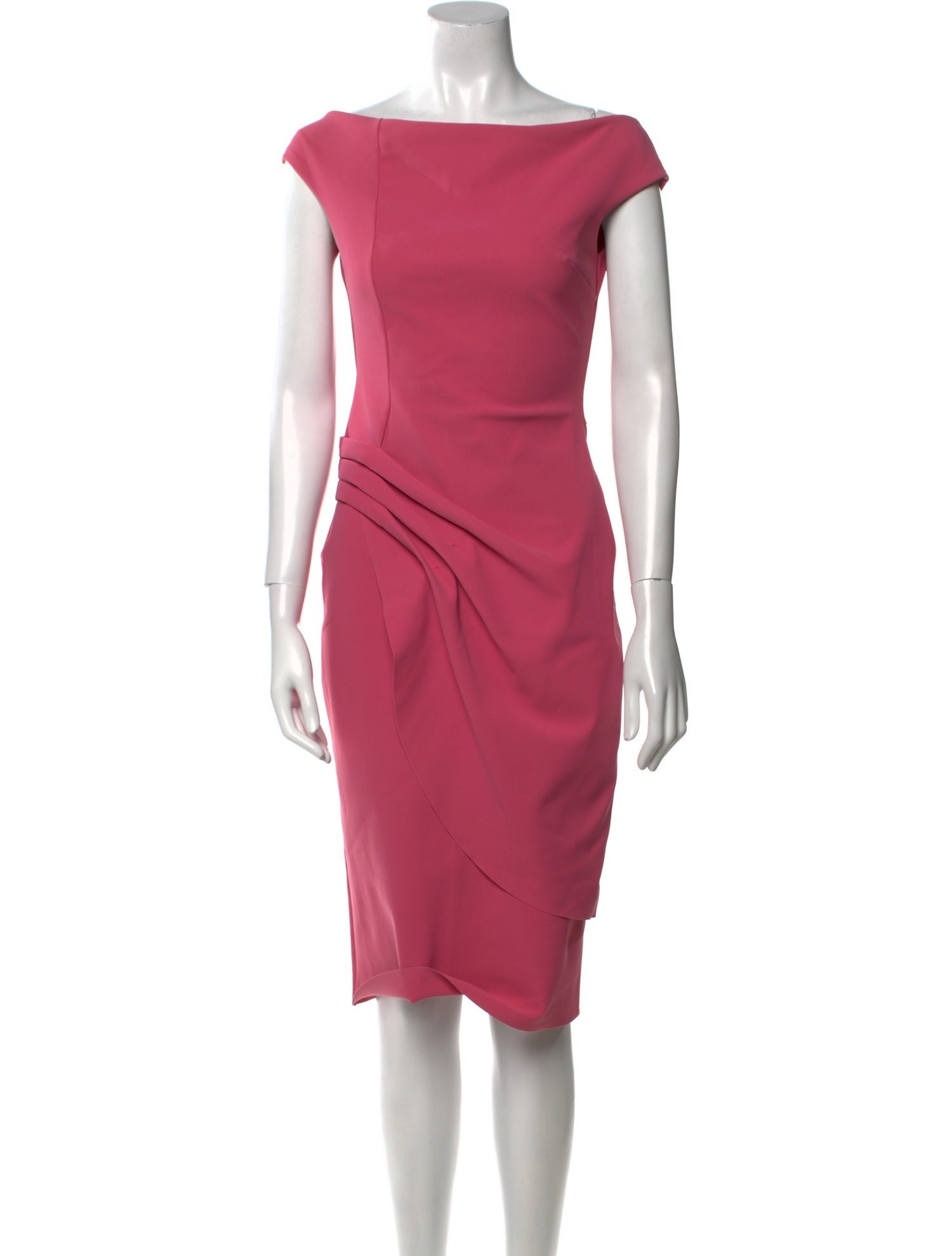 Chiara Boni Bateau Neckline Knee-Length Dress