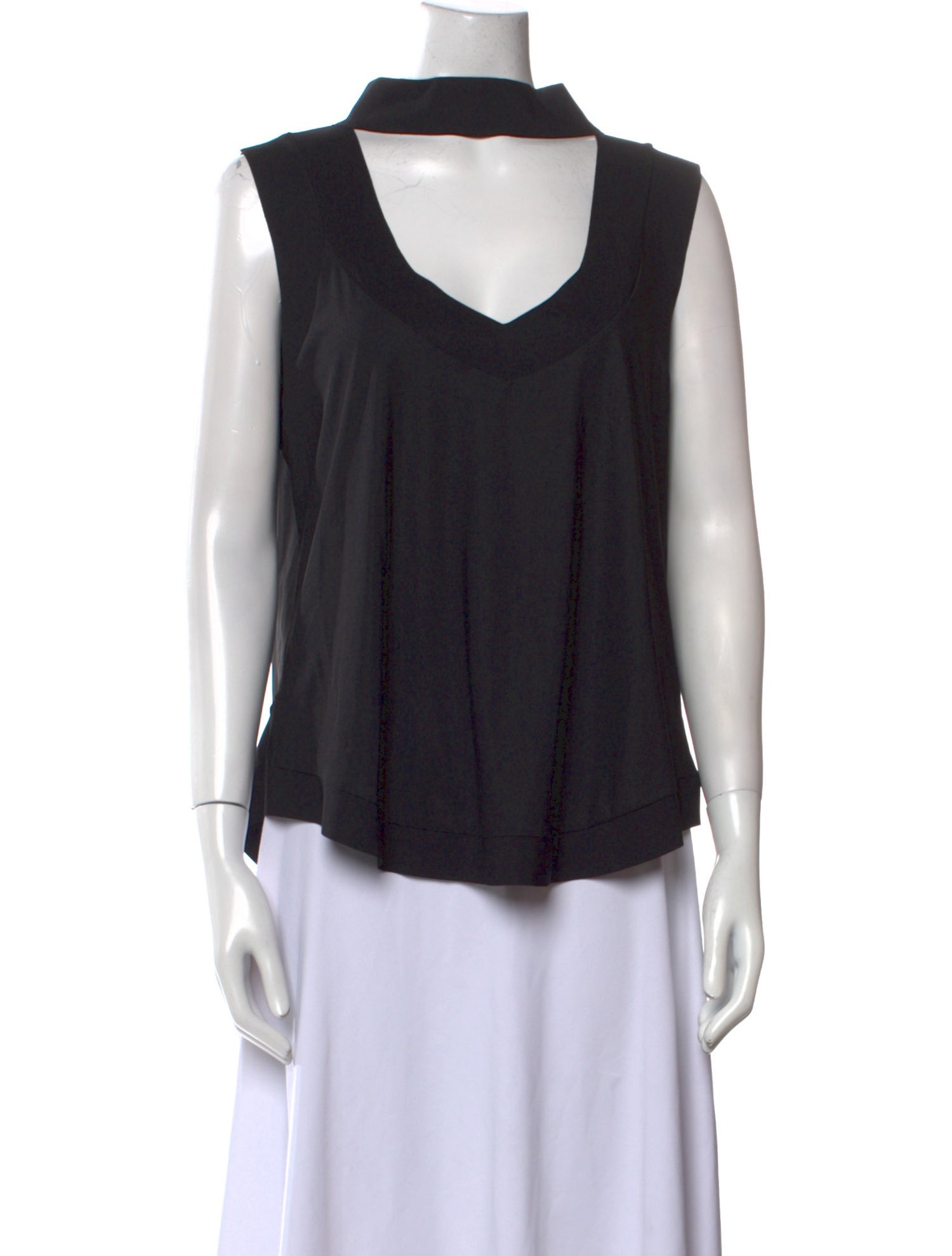 Chiara Boni Cowl Neck Sleeveless Top