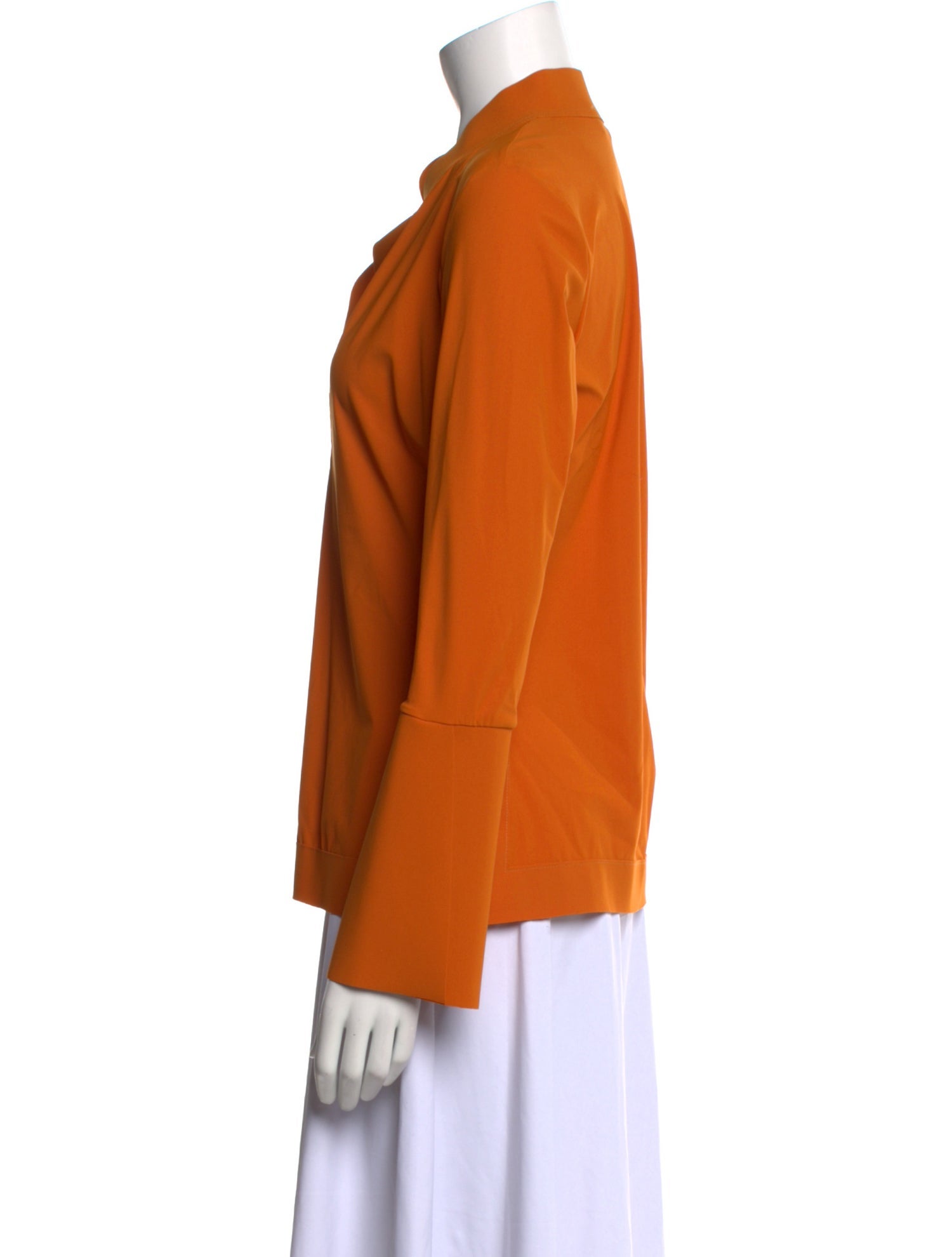 Chiara Boni V-Neck Long Sleeve Blouse