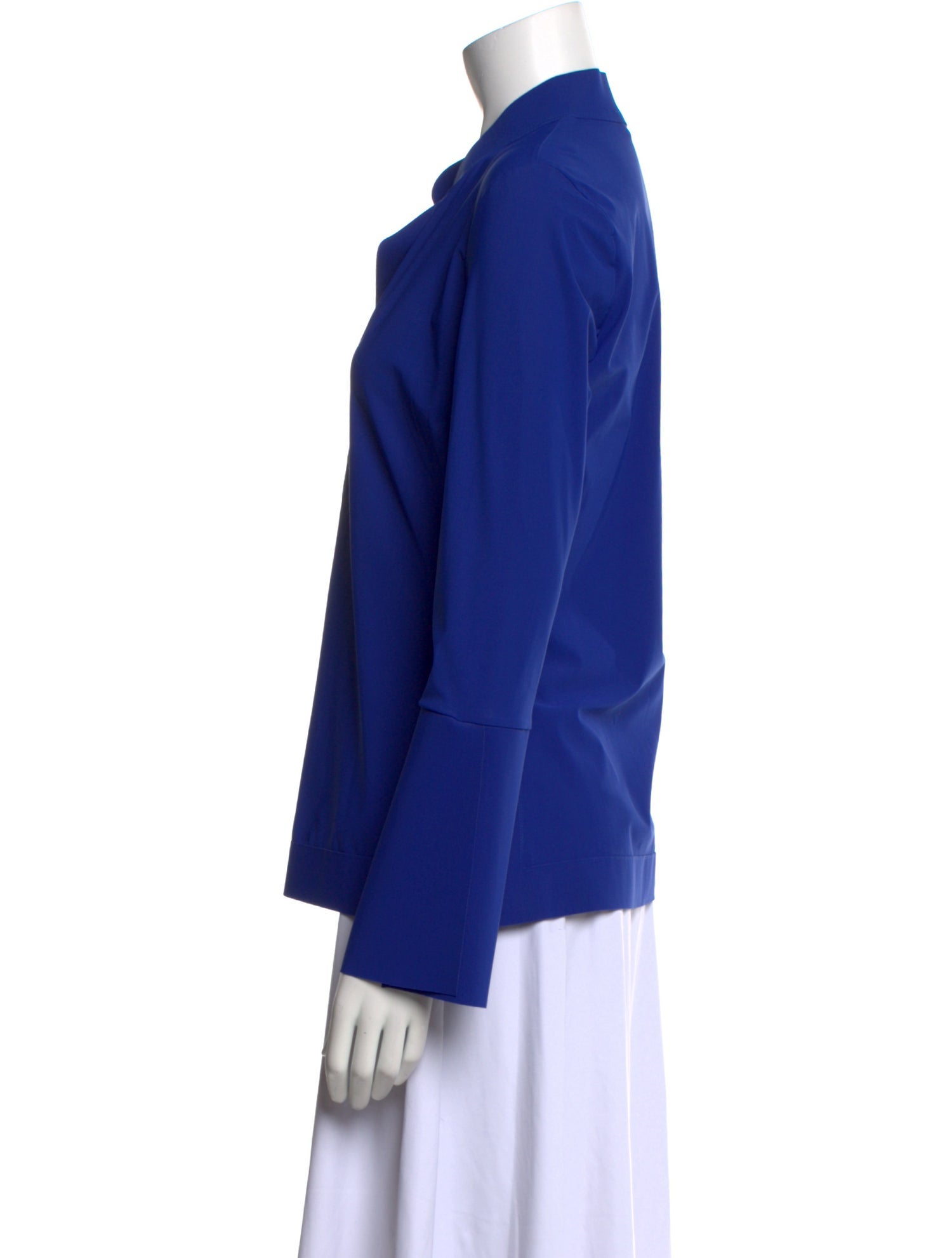 Chiara Boni V-Neck Long Sleeve Blouse