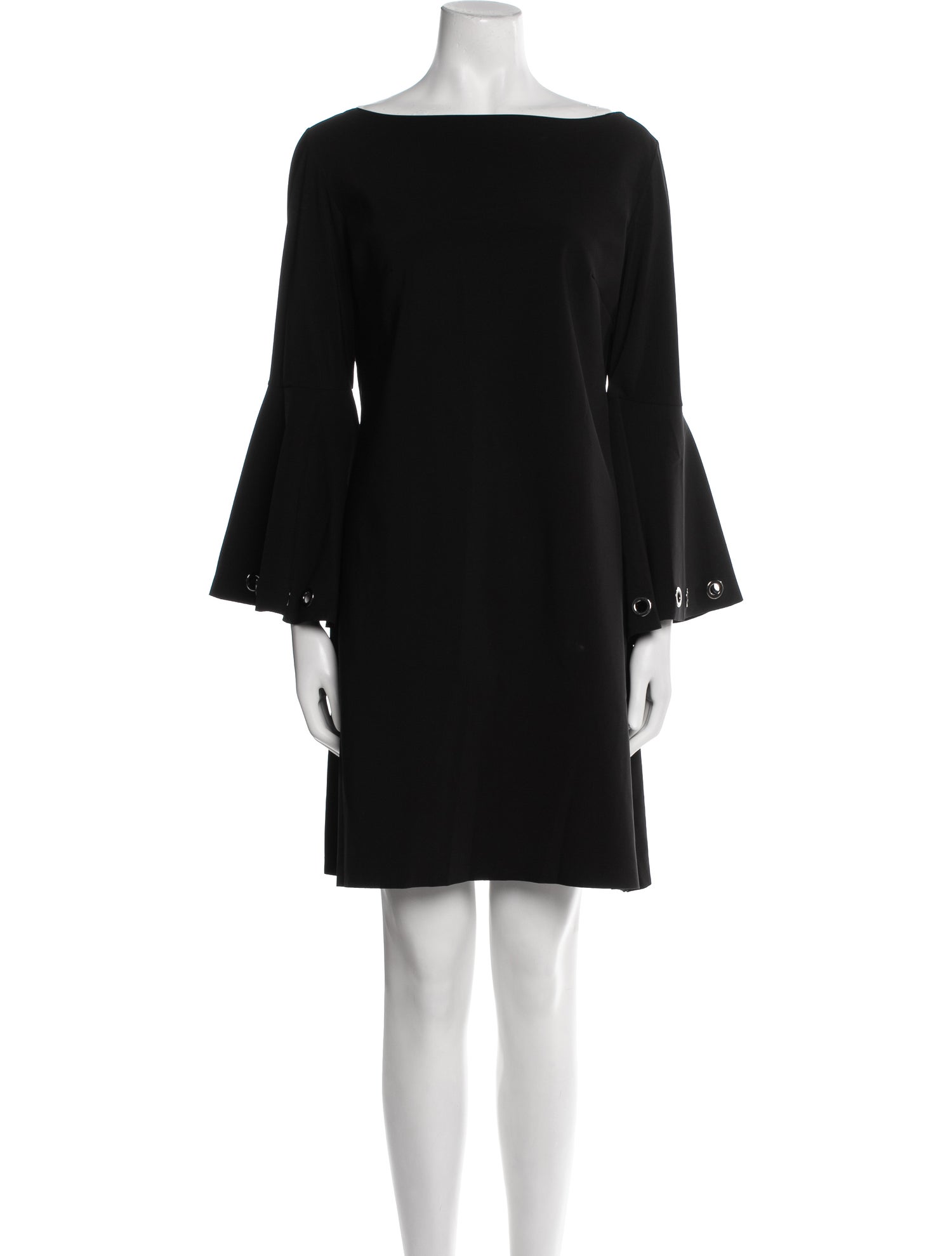 Chiara Boni Bateau Neckline Mini Dress